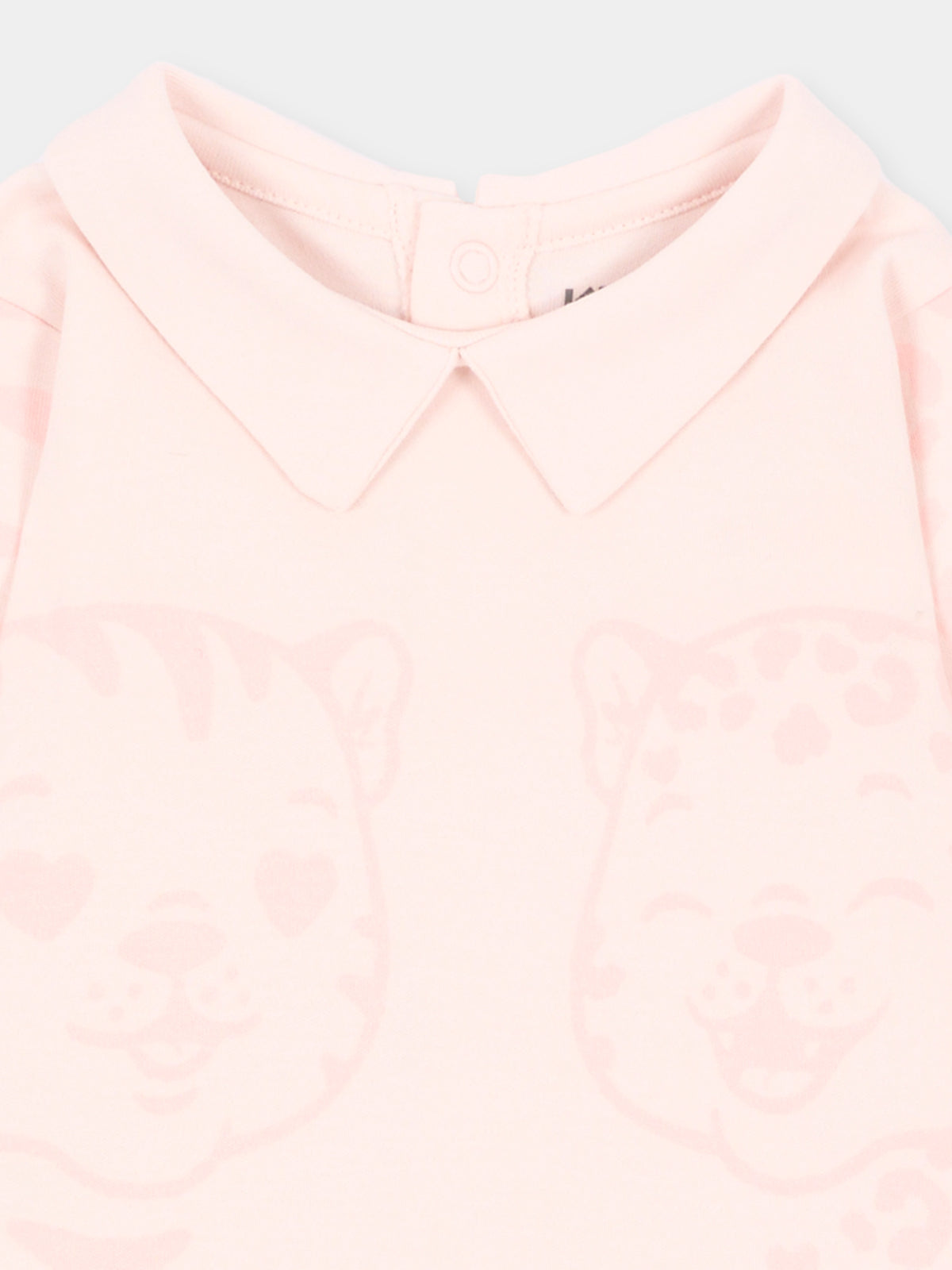 Tutina rosa per neonata con tigre,Kenzo Kids,K62097 43B