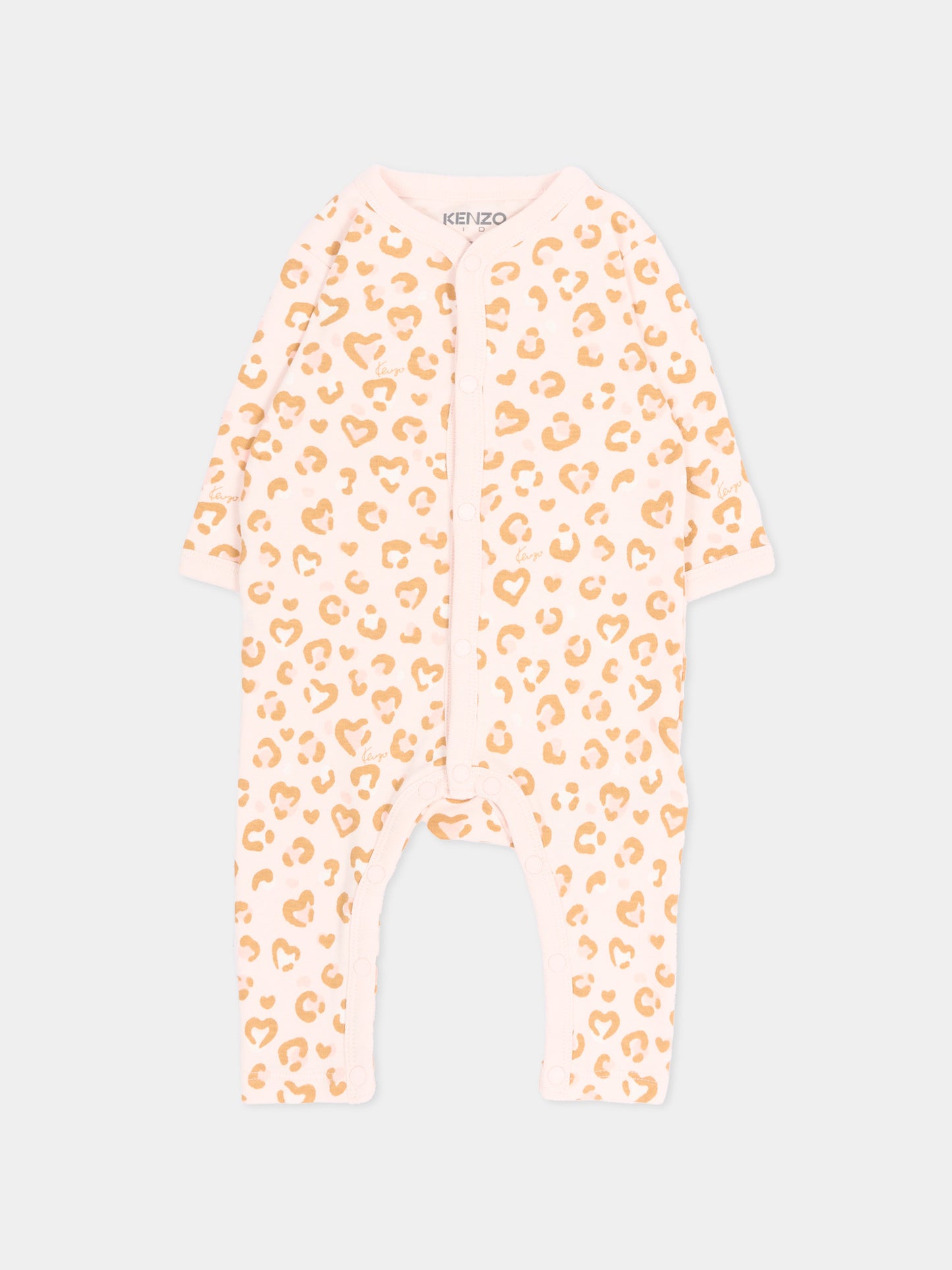 Set Tutine rosa per neonata stampato,Kenzo Kids,K62098 43B