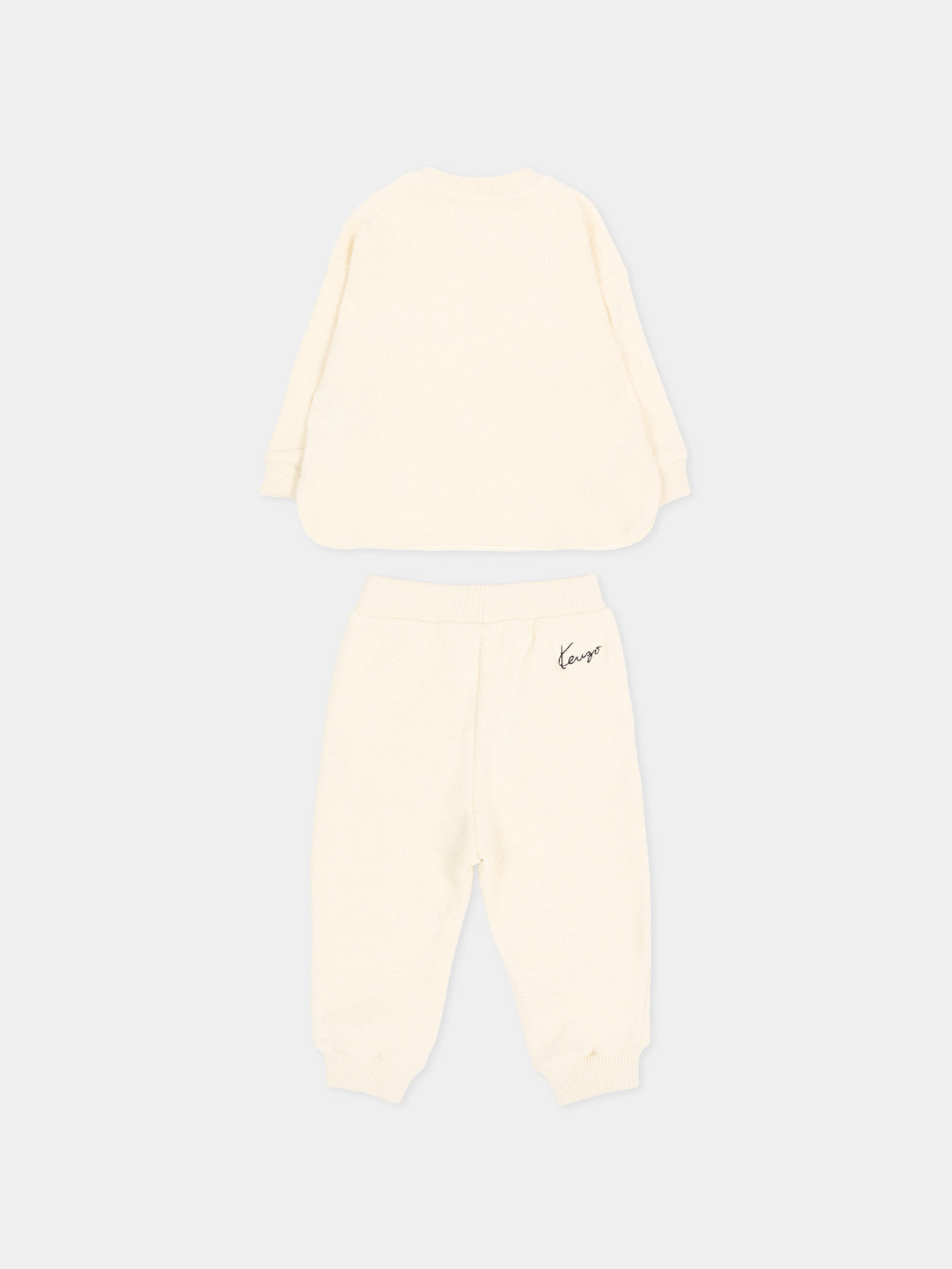Completo sportivo lungo avorio Tiger,Kenzo Kids,K62101 21G