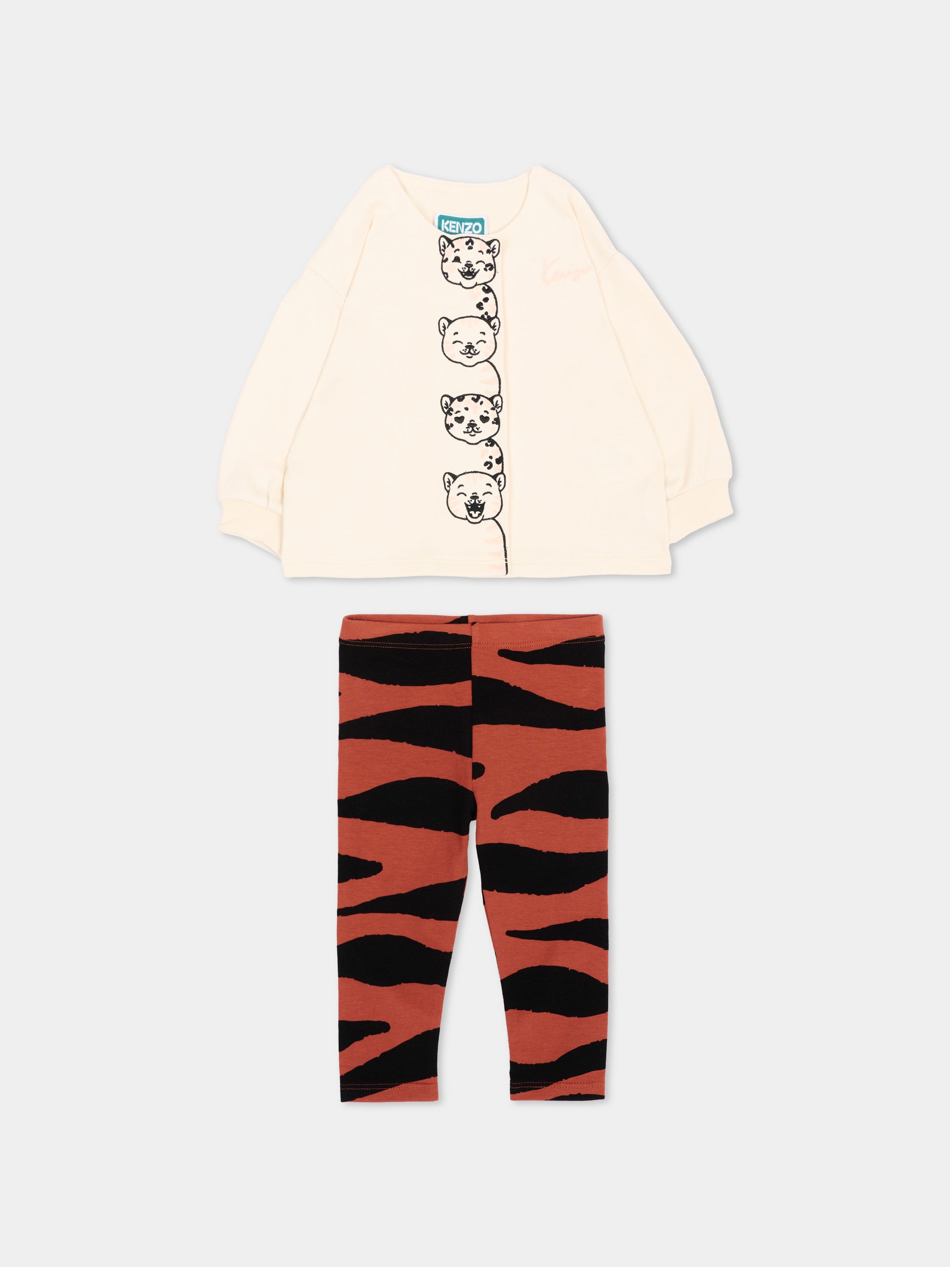 Completo sportivo multicolor per neonata,Kenzo Kids,K62115 Q50