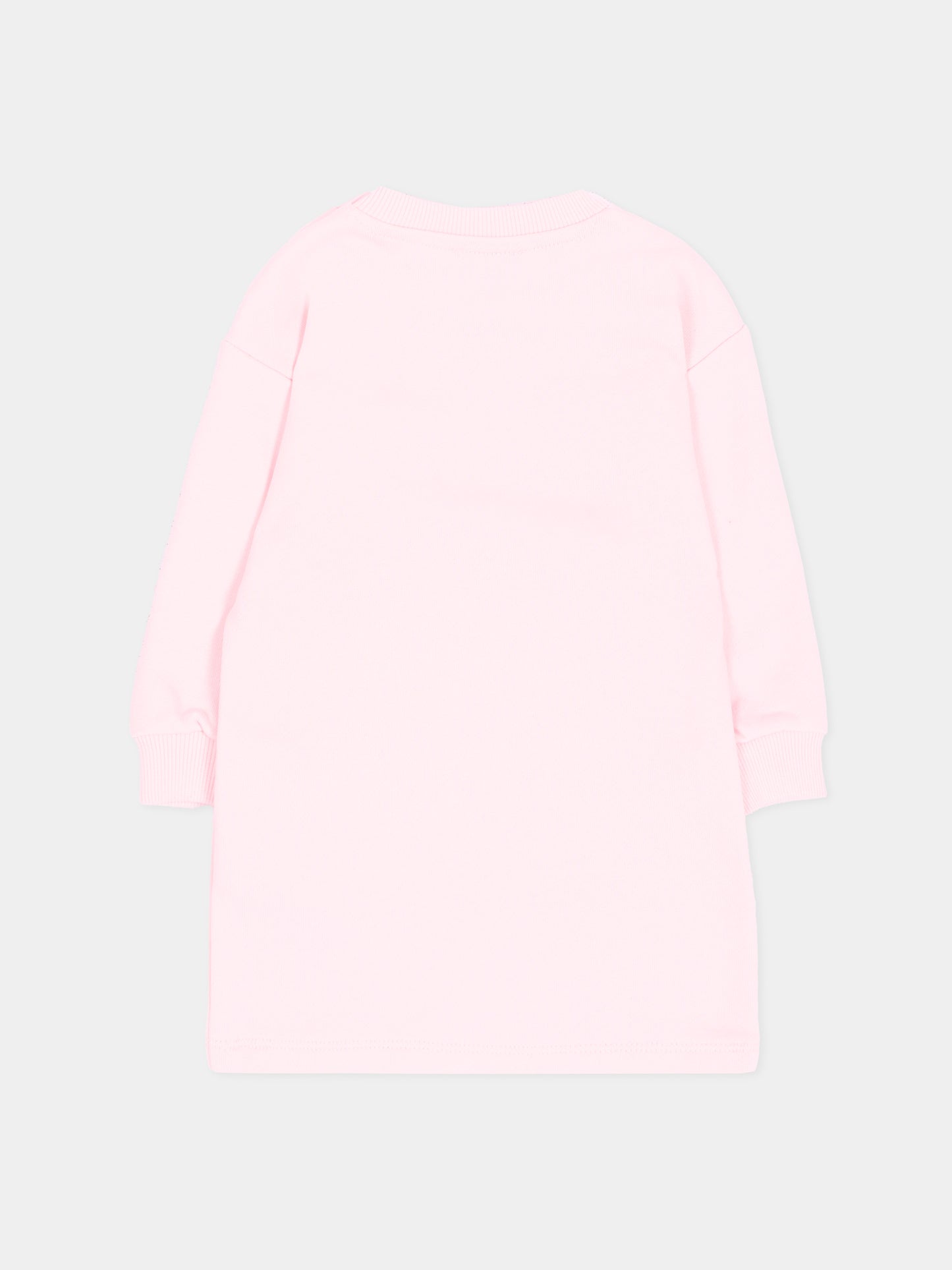 Vestito rosa per neonata con logo,Kenzo Kids,K62124 44F