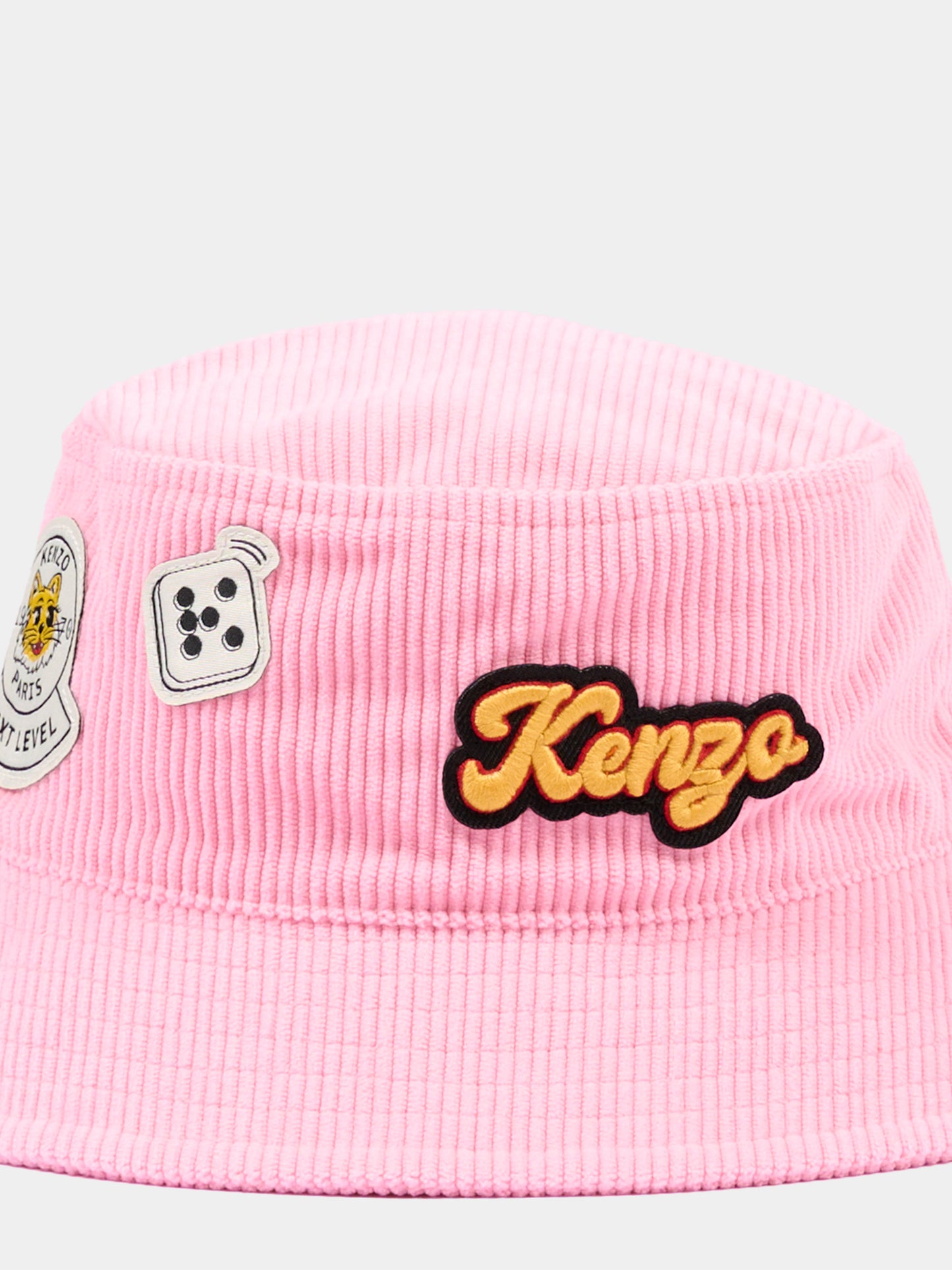 Cloche rosa per bambina con logo,Kenzo Kids,K62158 45A