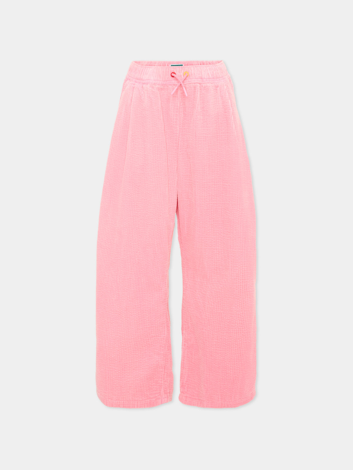 Pantalone rosa per bambina con logo,Kenzo Kids,K62161 45A