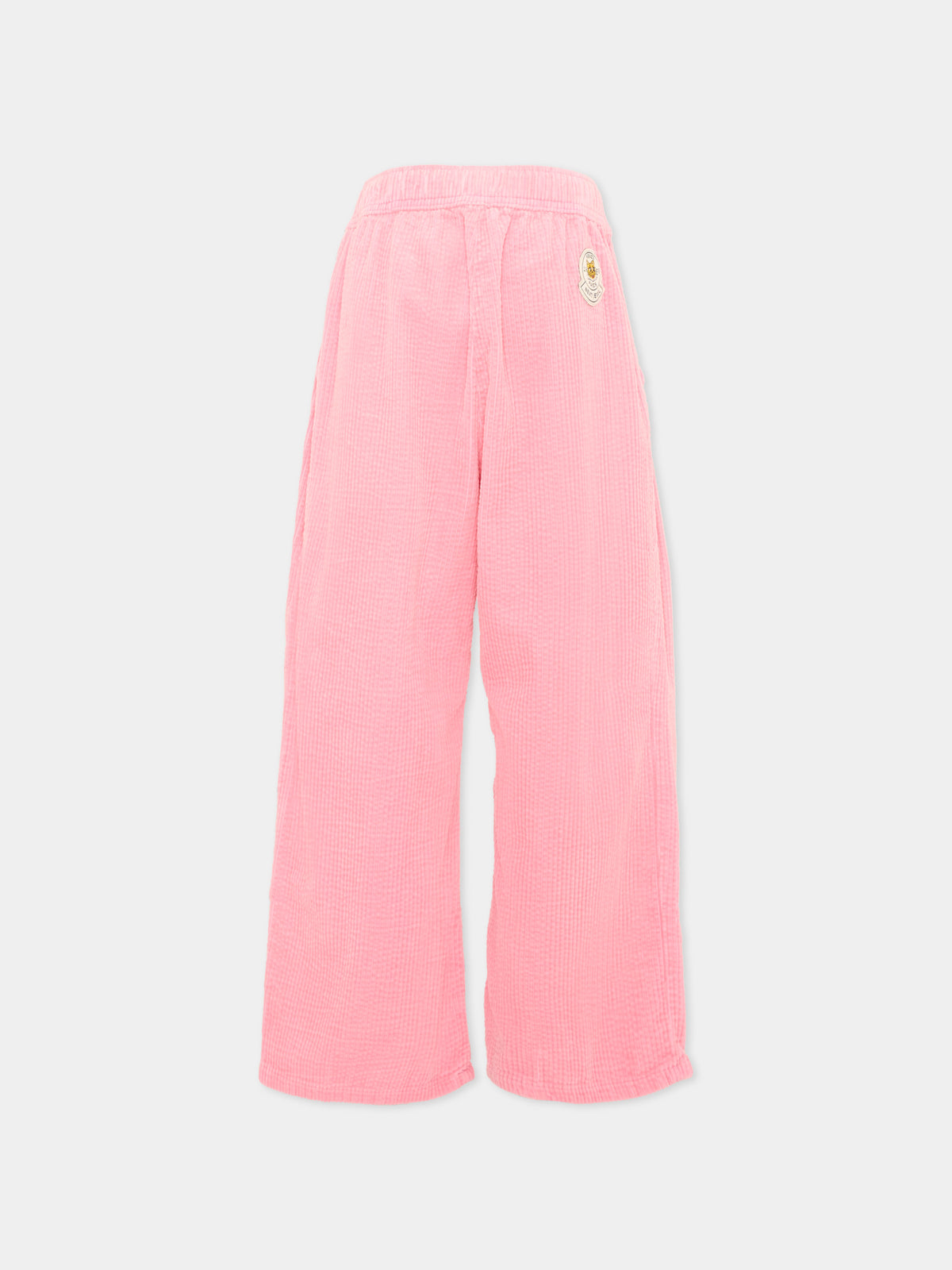 Pantalone rosa per bambina con logo,Kenzo Kids,K62161 45A