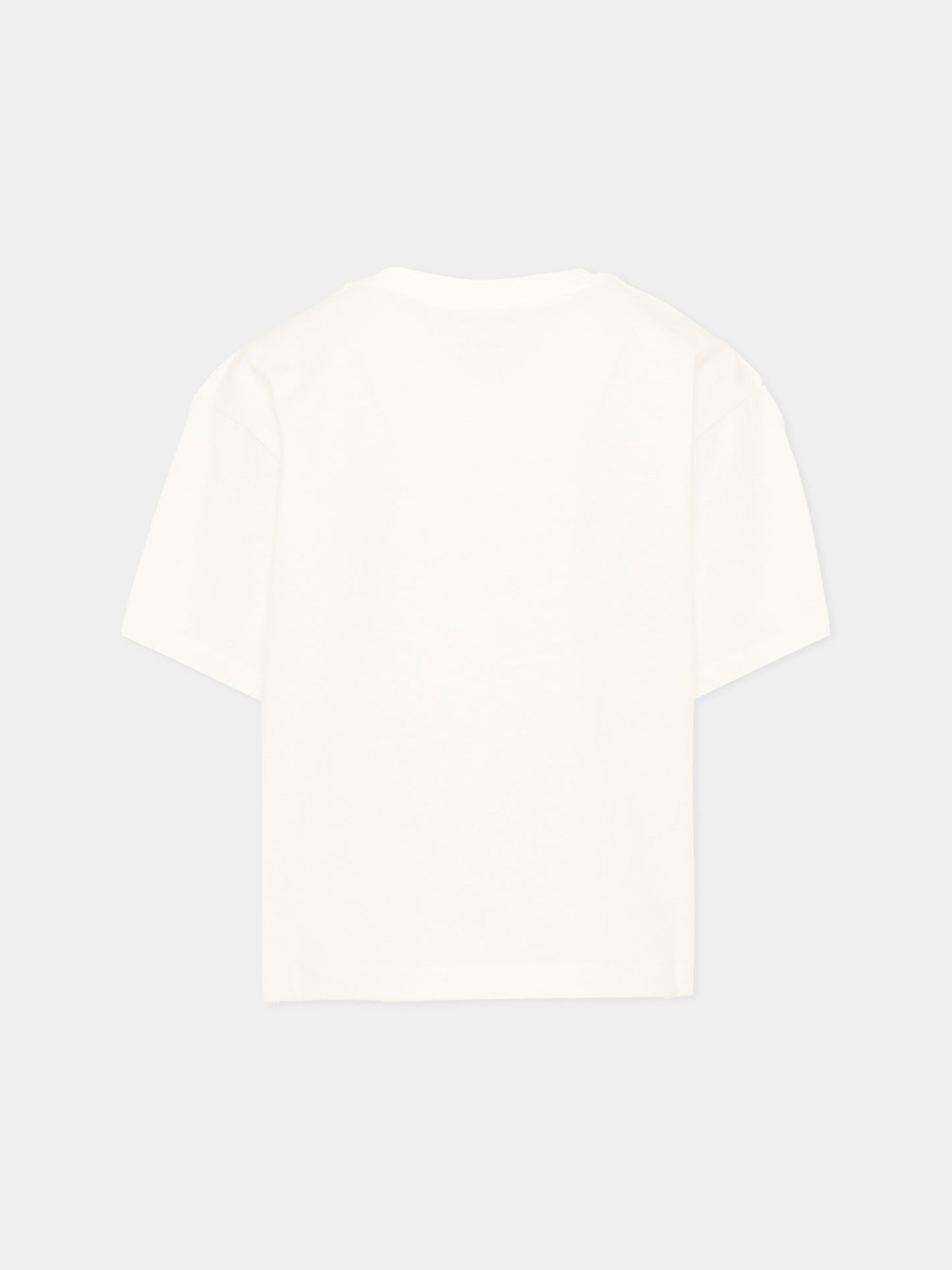 T-shirt bianca per bambina con logo,Kenzo Kids,K62190 117