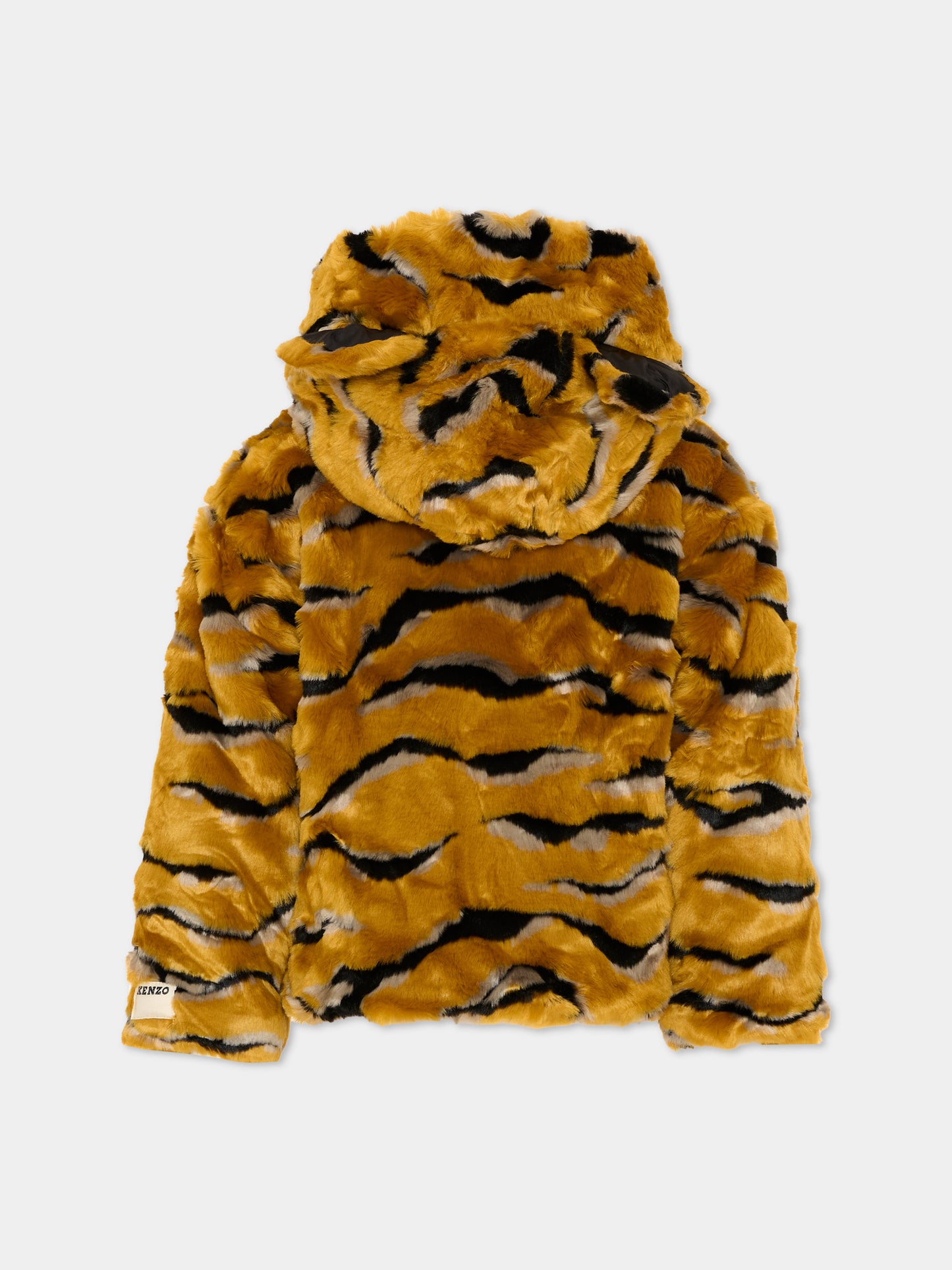 Ecopelliccia multicolor per bambini tigrata,Kenzo Kids,K62234 T90