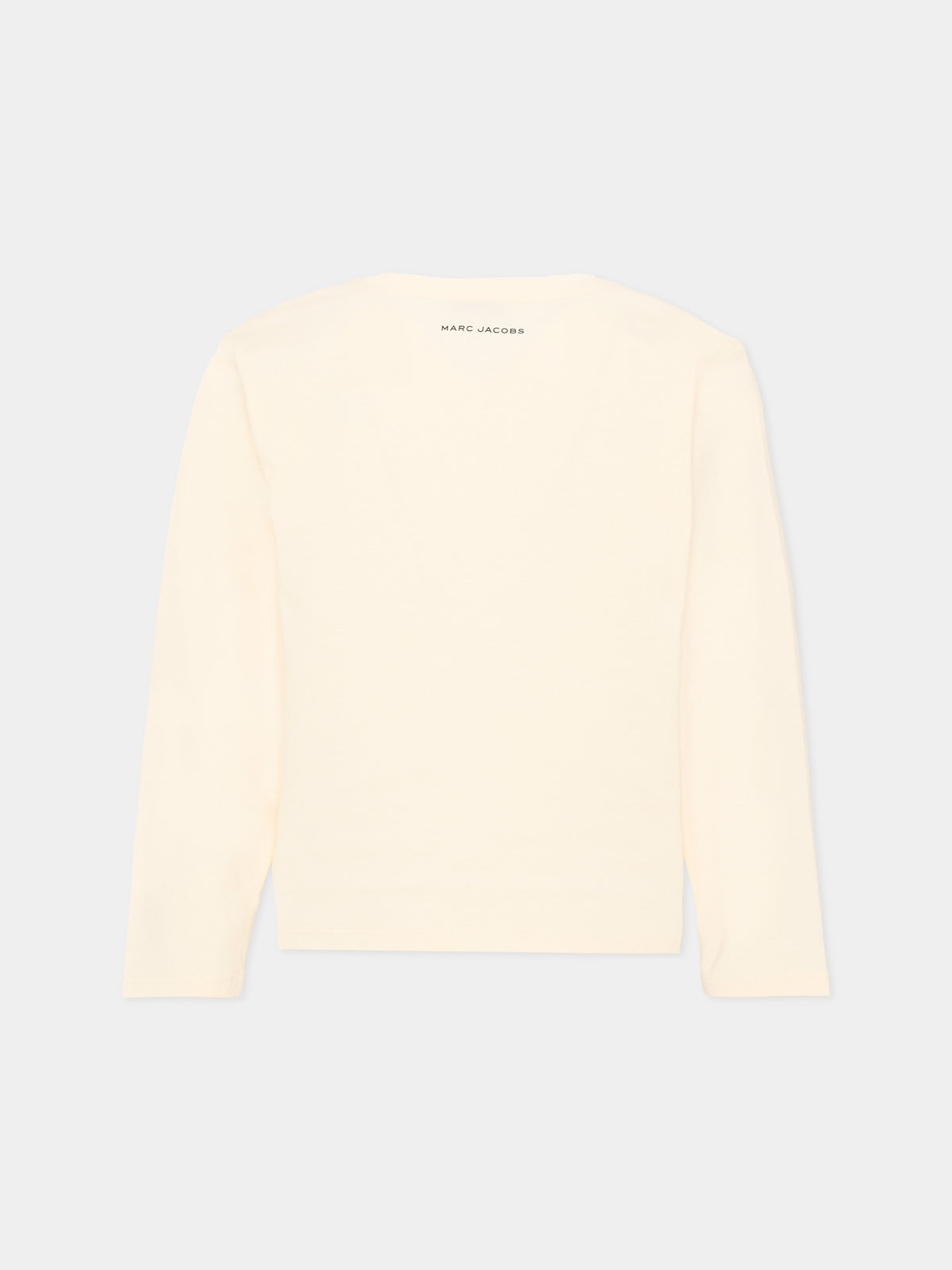 T-Shirt avorio per bambina a righe,Marc Jacobs,W60998 148
