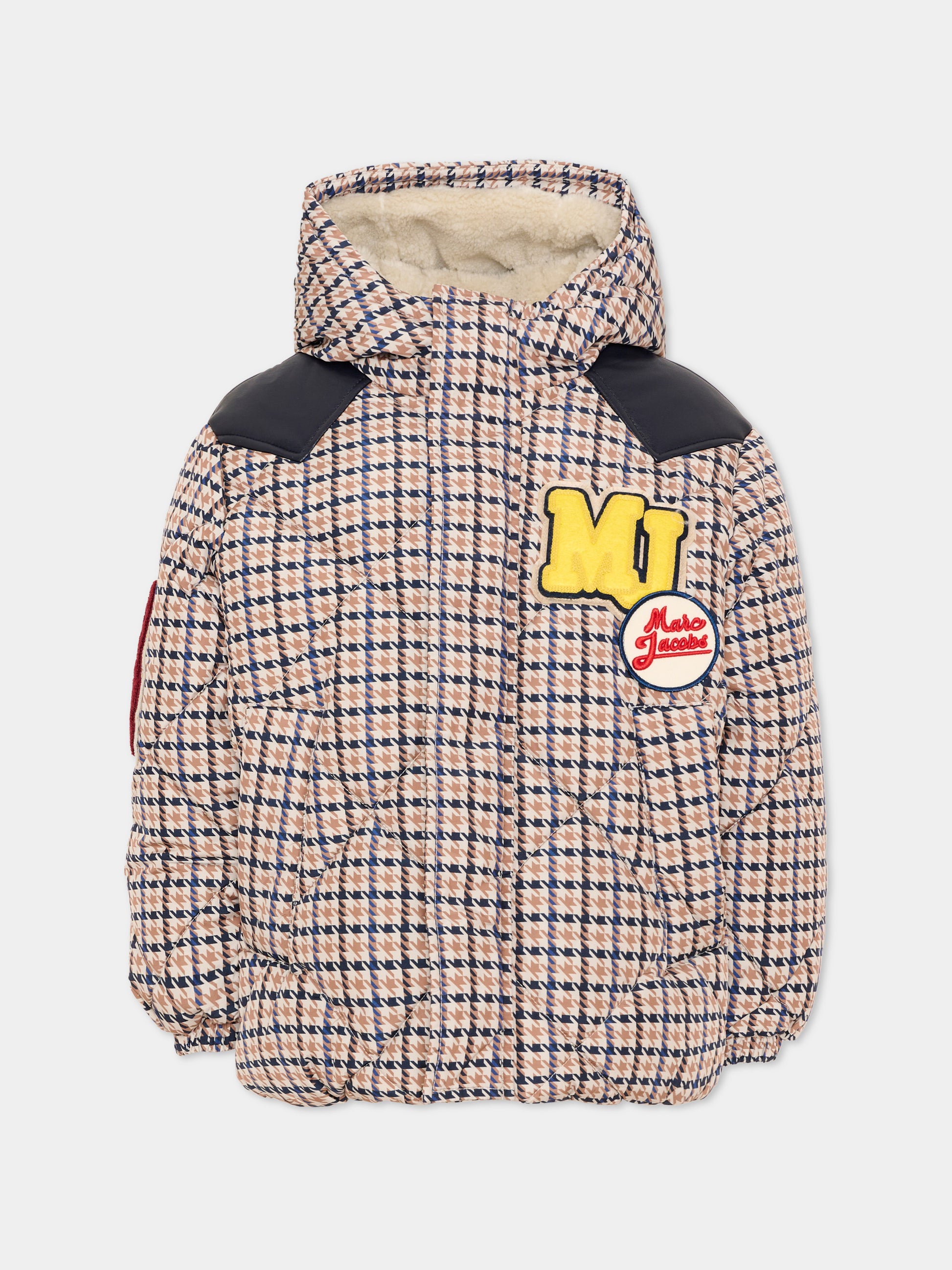 Piumino beige per bambino con logo,Marc Jacobs,W61060 184