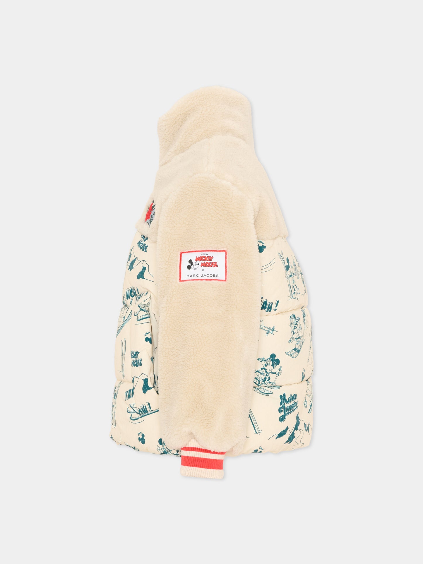 Ecopelliccia avorio per bambino stampata,Marc Jacobs,W61069 184