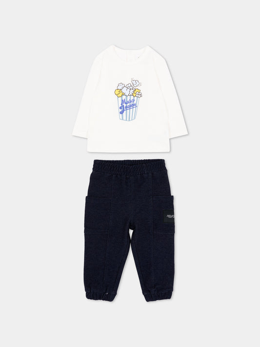 Completo sportivo lungo bianco con logo,Marc Jacobs,W61070 N58