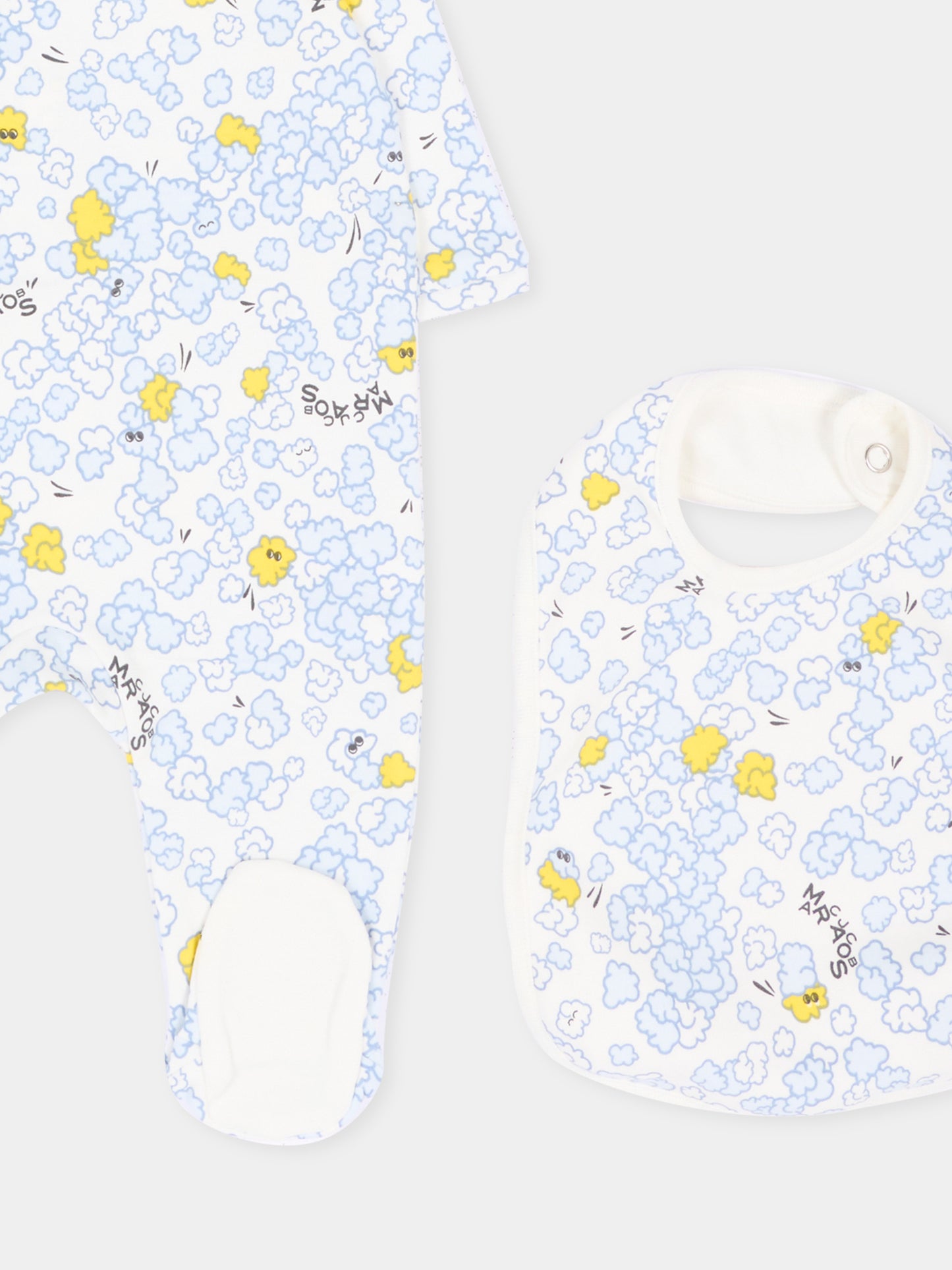 Set Tutine bianco per neonato con stampa,Marc Jacobs,W61075 182