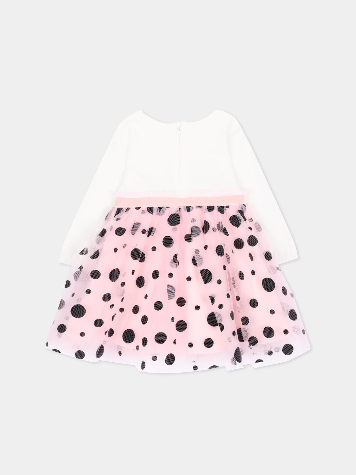 Abito elegante rosa per neonata a pois,Marc Jacobs,W61077 43M