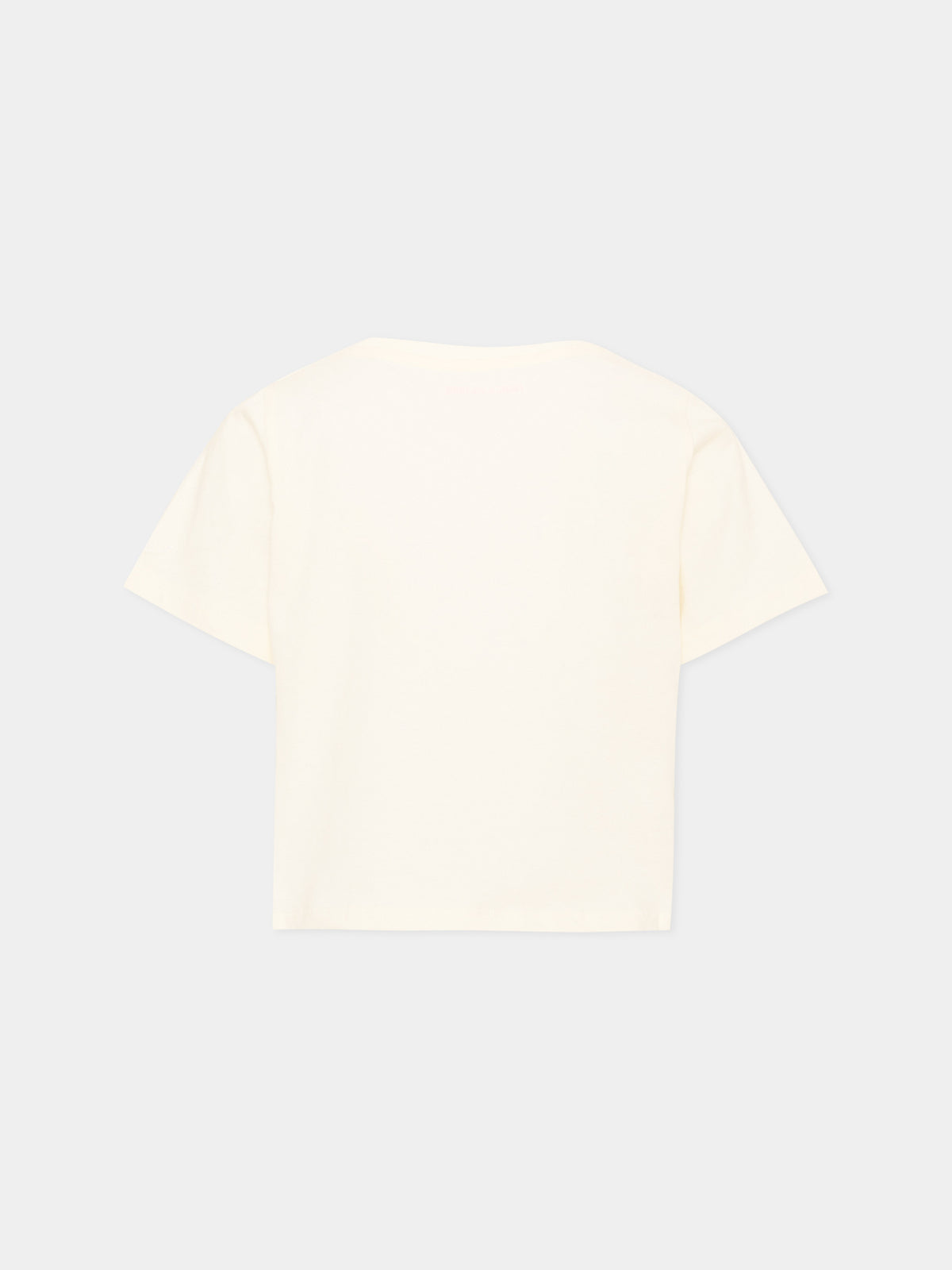 T-shirt avorio per bambina con logo,Zadig & Voltaire Kids,X60793 195