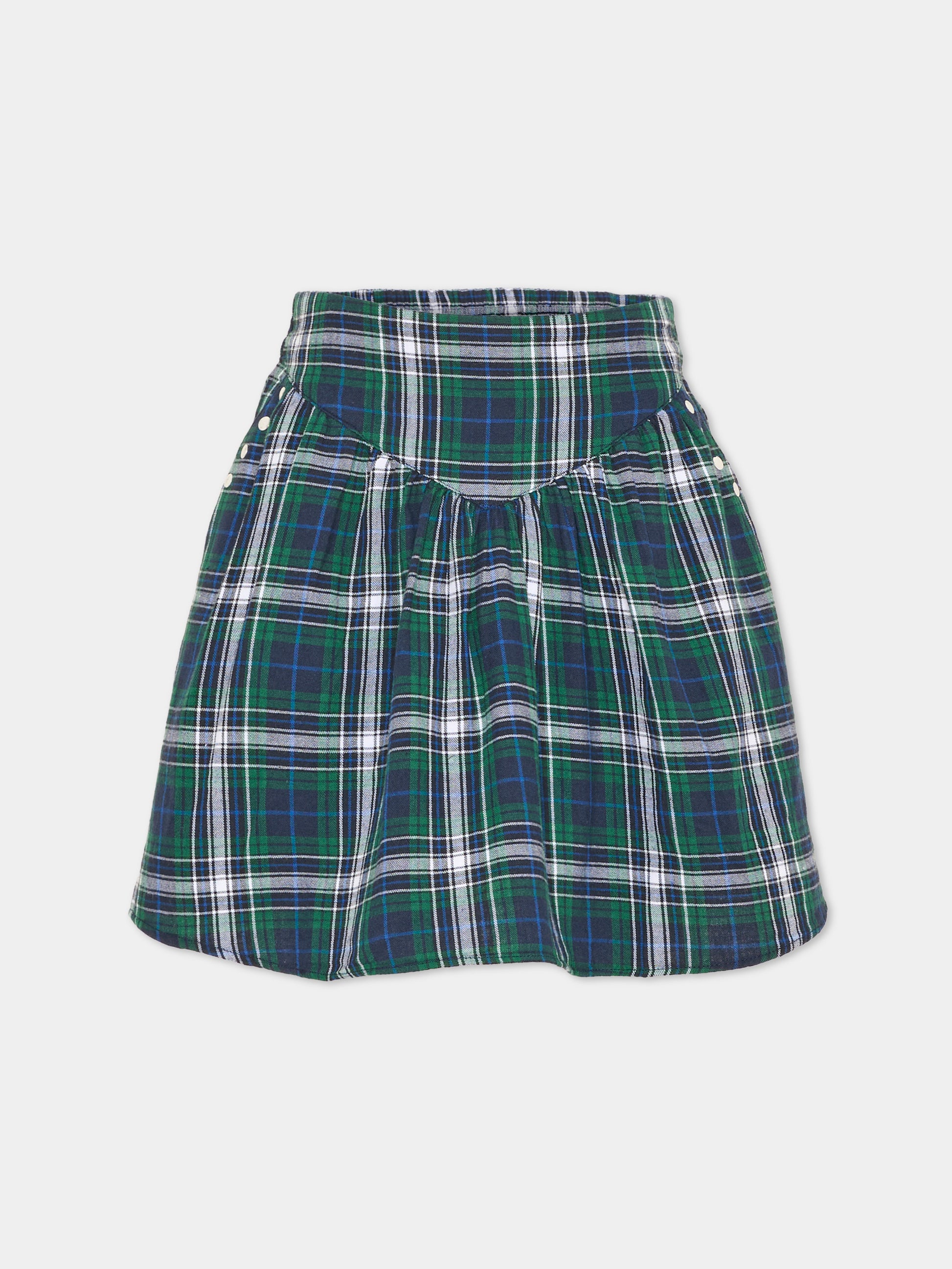 Gonna multicolor per bambina tartan,Zadig & Voltaire Kids,X60818 66H