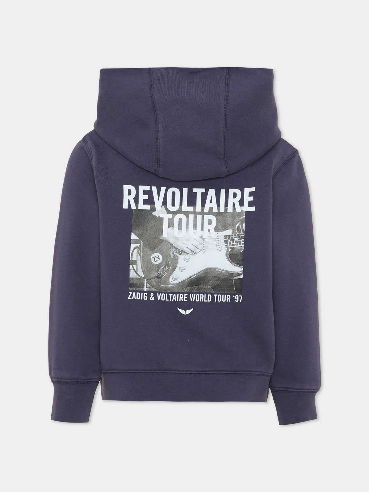 Felpa blu per bambino con logo,Zadig & Voltaire Kids,X60847 849