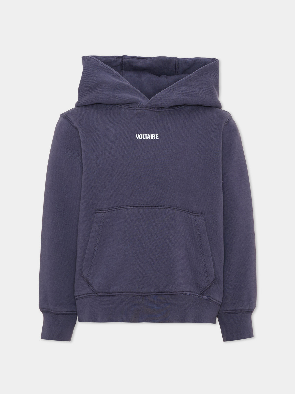 Felpa blu per bambino con logo,Zadig & Voltaire Kids,X60847 849