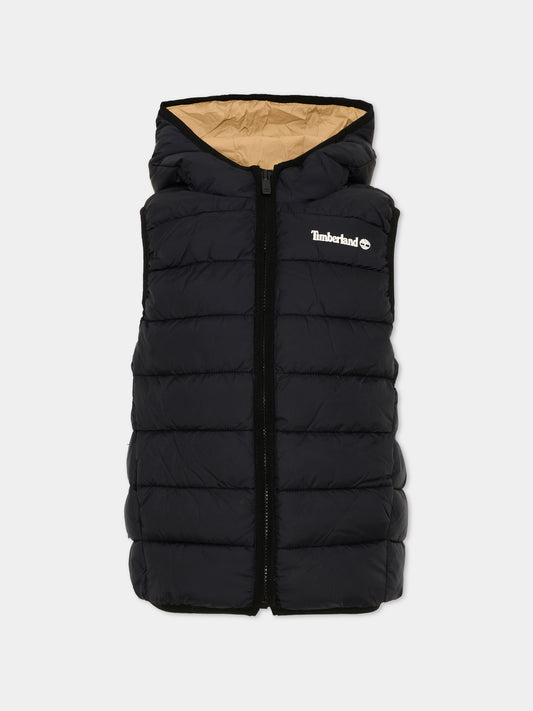 Gilet blu per bambino con cappuccio,Timberland,T60378 M13