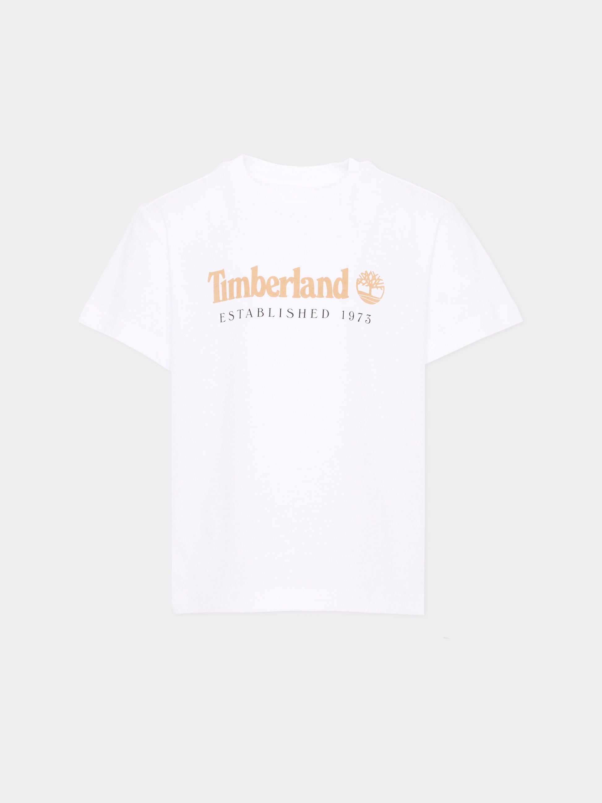 T-shirt bianca per bambino con logo,Timberland,T60968 10P