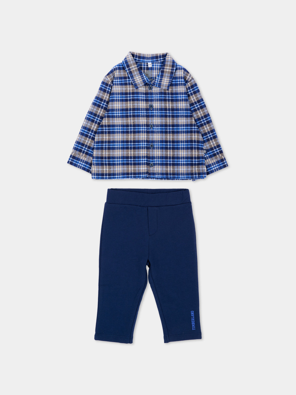 Completo sportivo blu per neonato con logo,Timberland,T61008 849