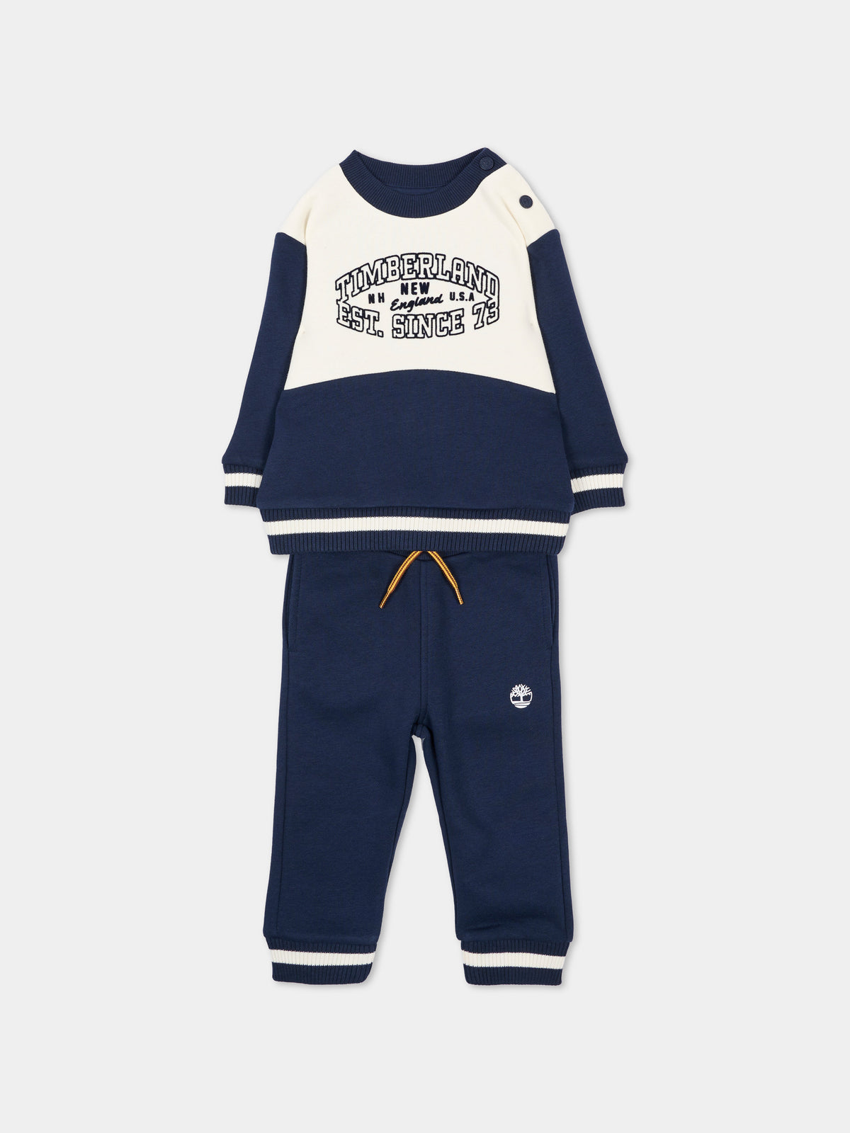 Completo sportivo lungo blu per neonato,Timberland,T61037 849