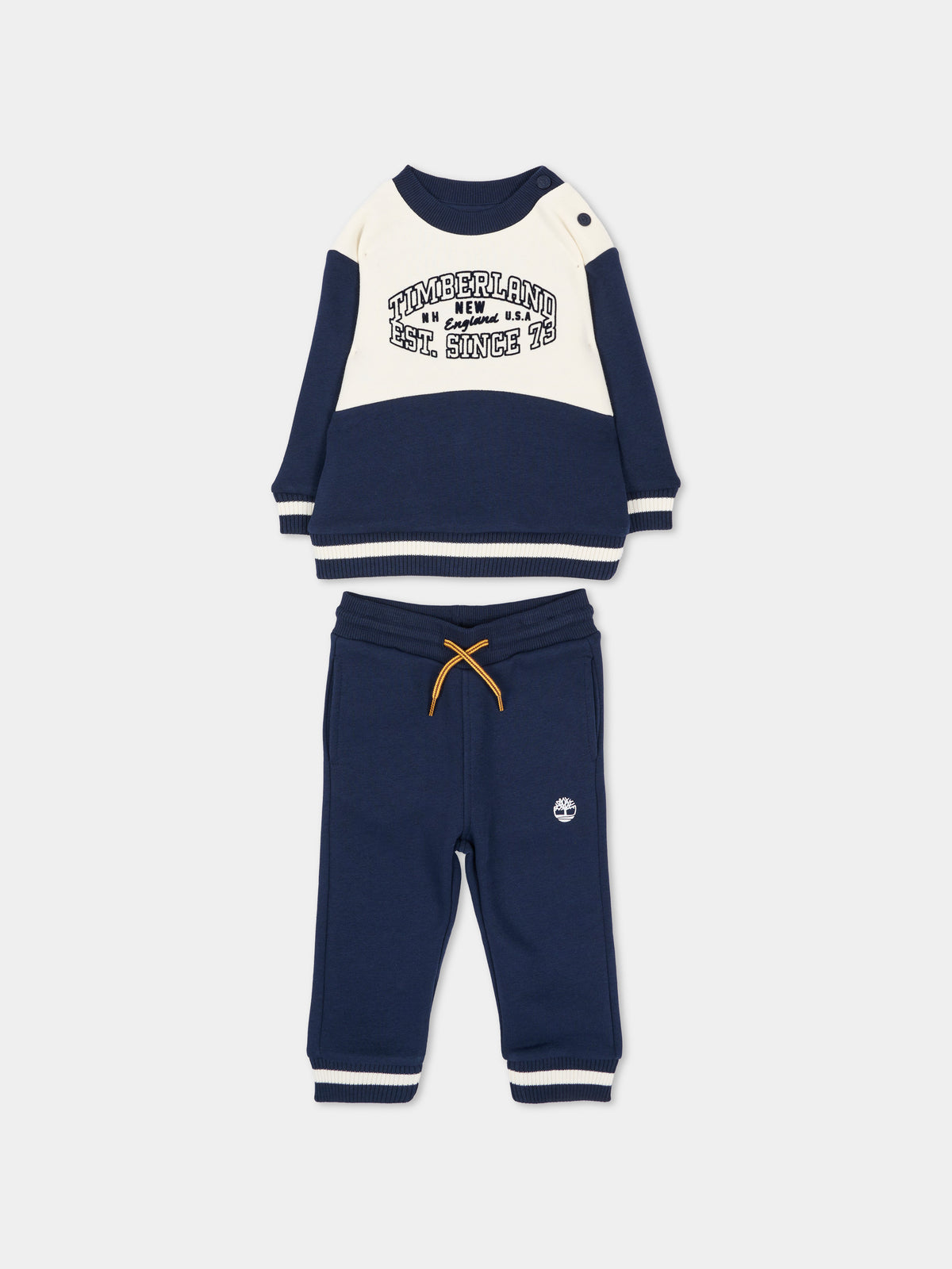 Completo sportivo lungo blu per neonato,Timberland,T61037 849