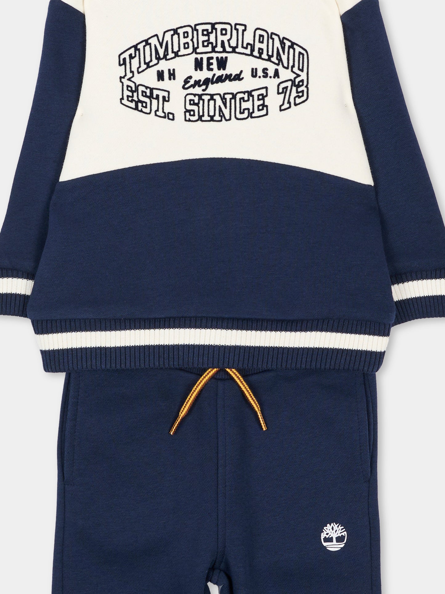 Completo sportivo lungo blu per neonato,Timberland,T61037 849