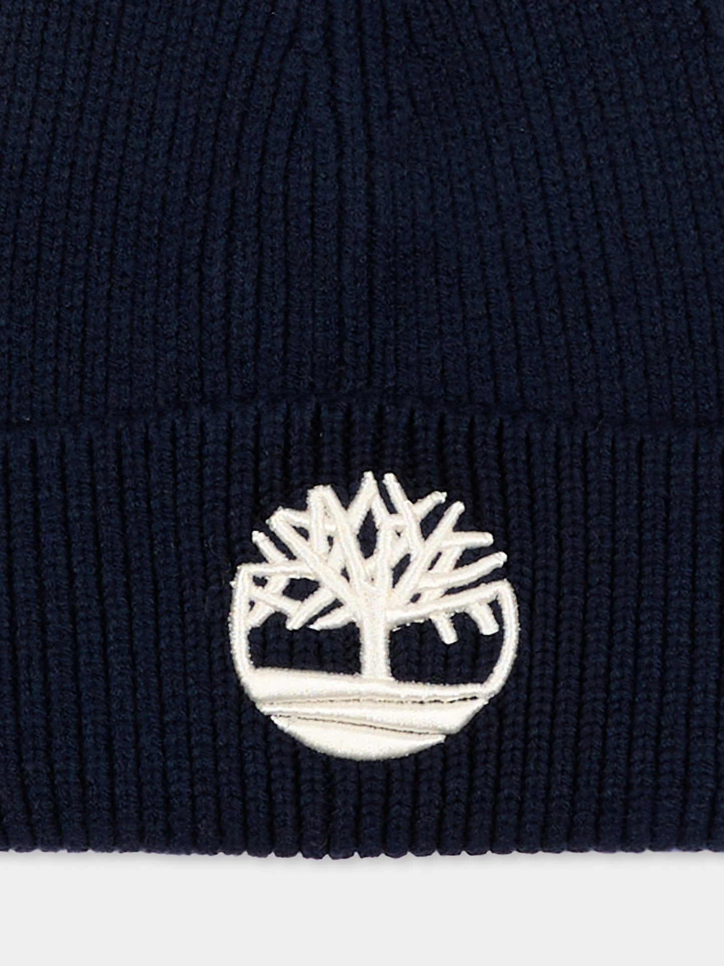 Berretto blu per bambino con logo,Timberland,T61097 849