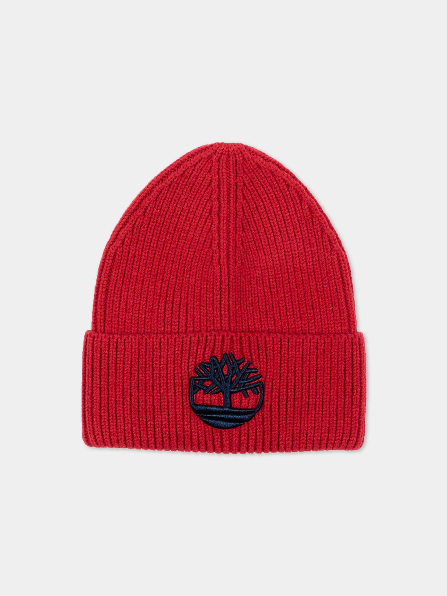 Berretto rosso per bambino con logo,Timberland,T61097 974