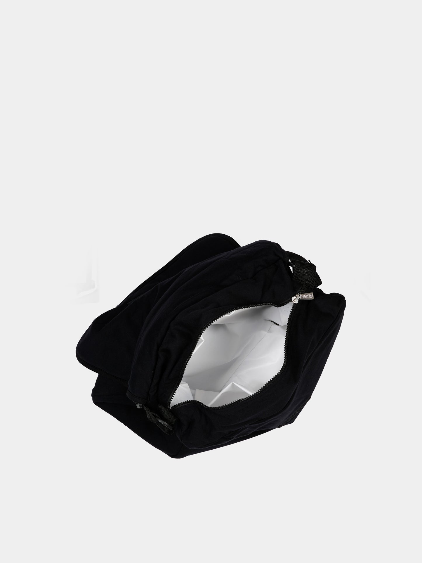 Borsa mamma nera per neonati con Teddy Bear,Moschino Kids,M5X03D LCA40 60100