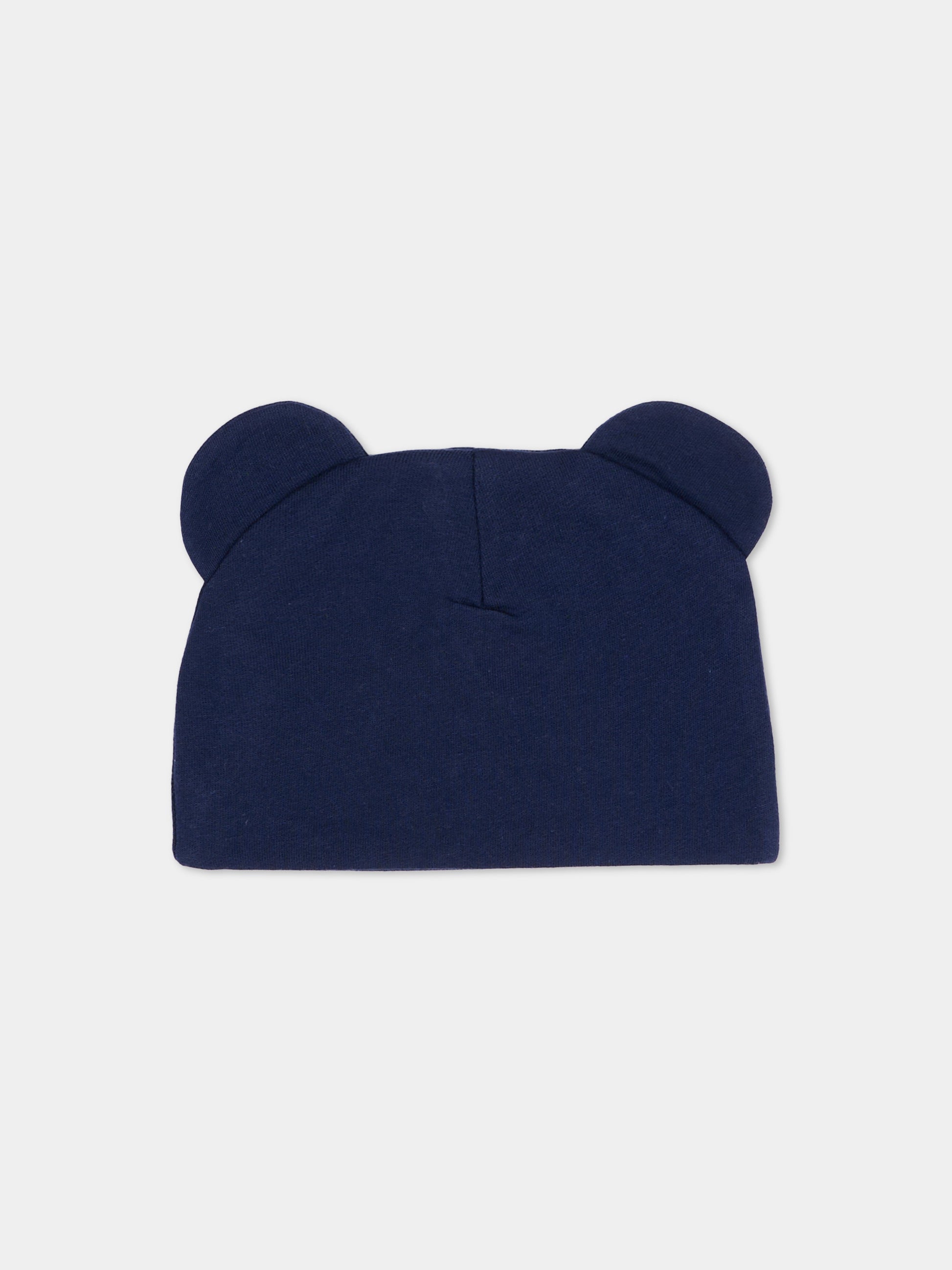 Cappello blu per neonati con Teddy Bear,Moschino Kids,MMX05H LCA40 40016