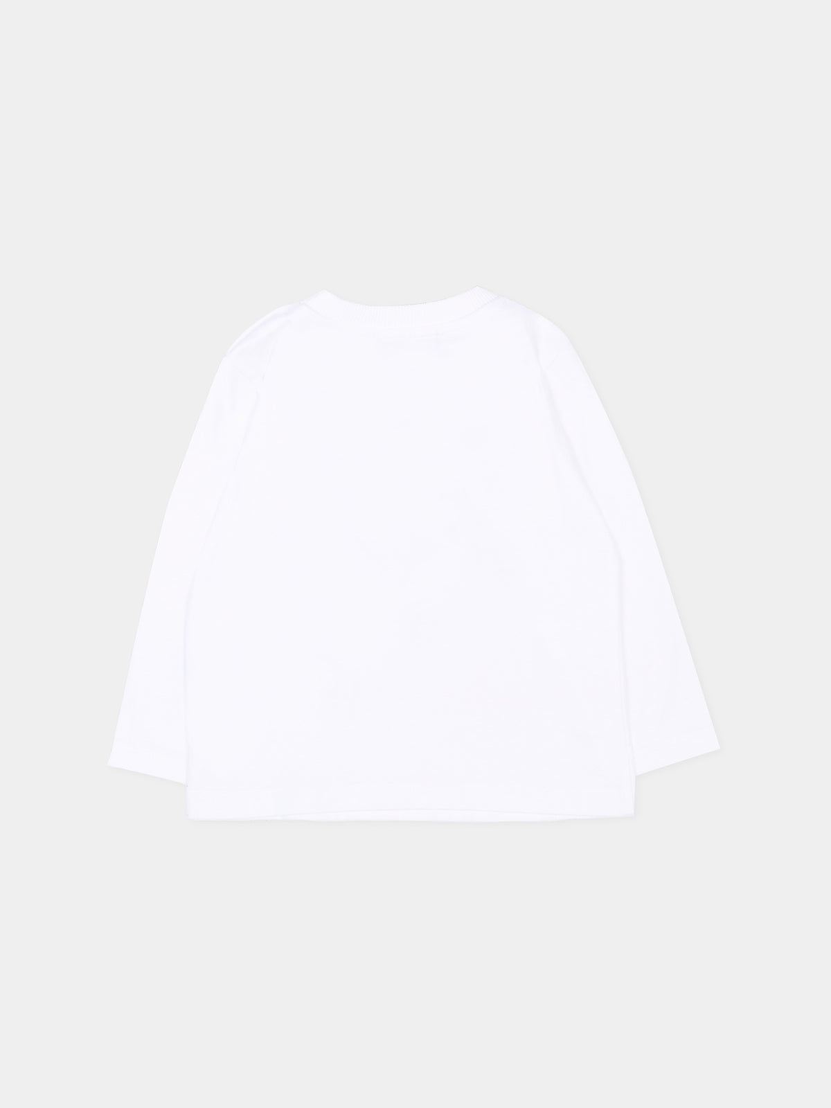 T-Shirt bianca per neonati con Teddy Bear,Moschino Kids,MOO014 LAA20 10101