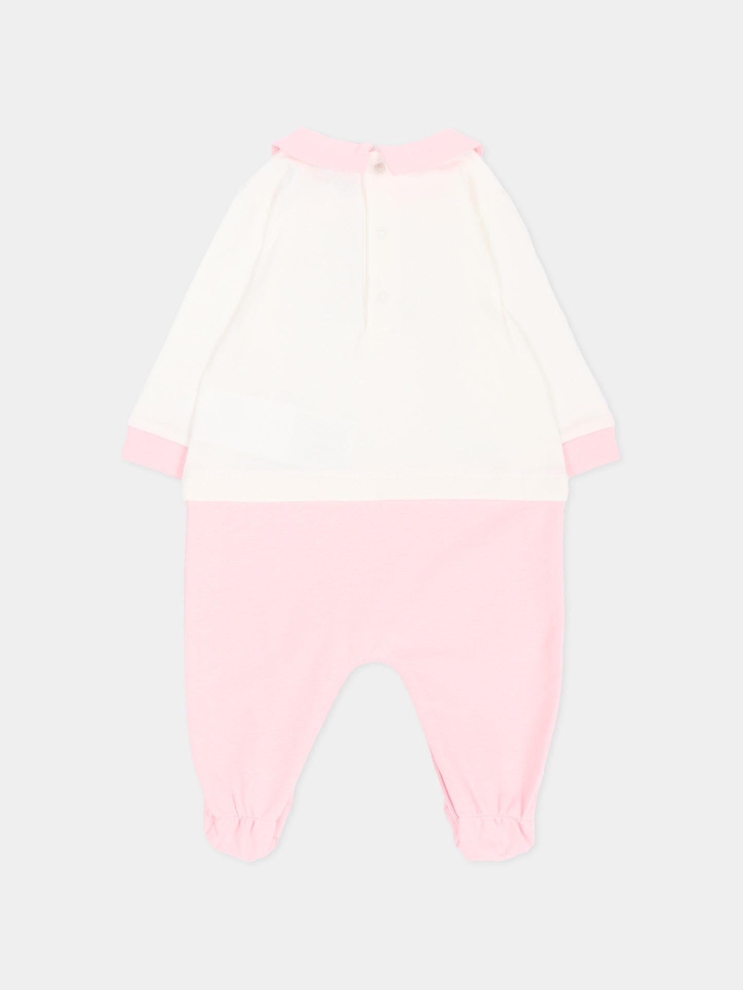 Tutina rosa per neonata con Teddy Bear,Moschino Kids,MPY06Z LCA40 84324