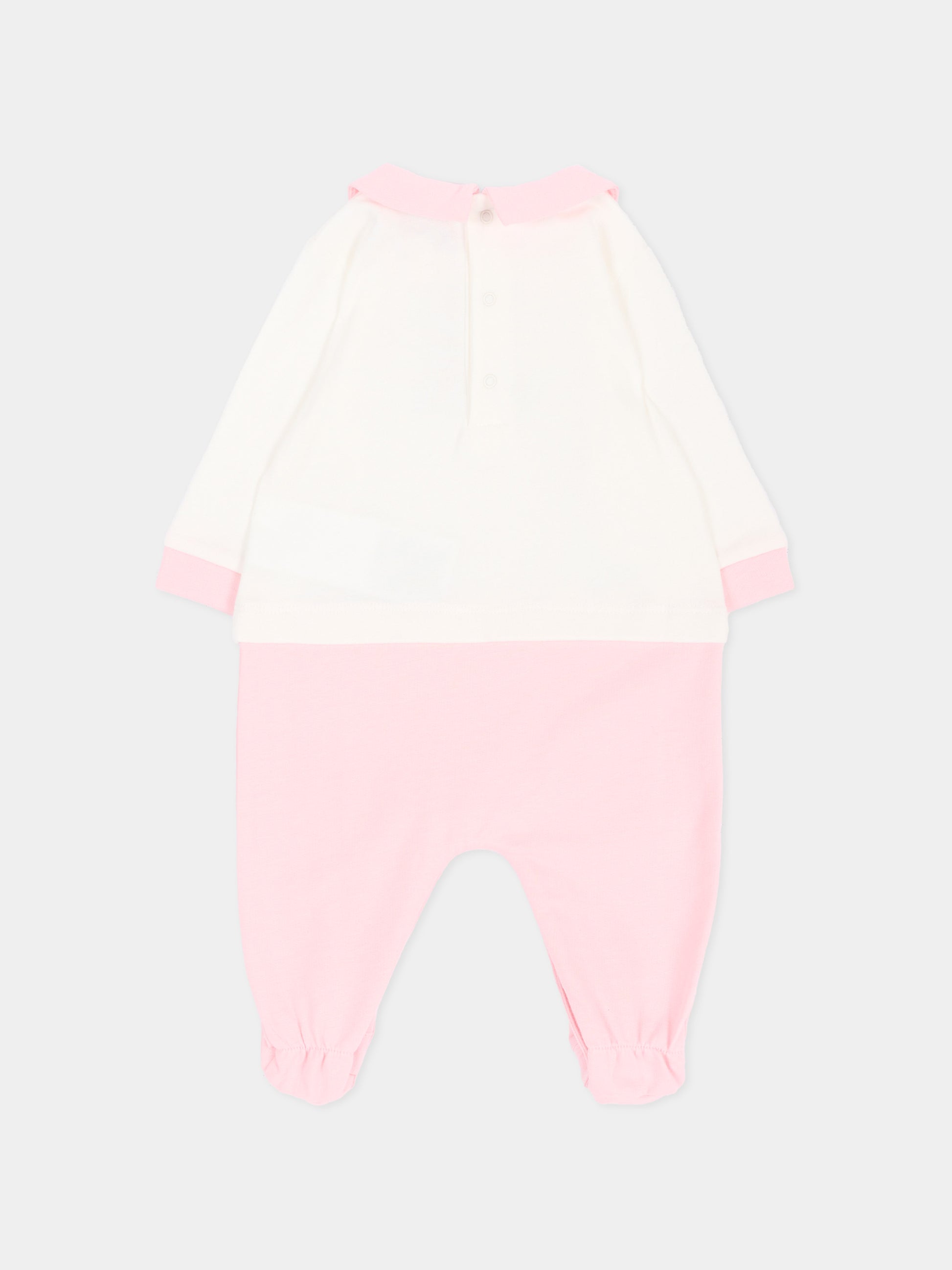 Tutina rosa per neonata con Teddy Bear,Moschino Kids,MPY06Z LCA40 84324
