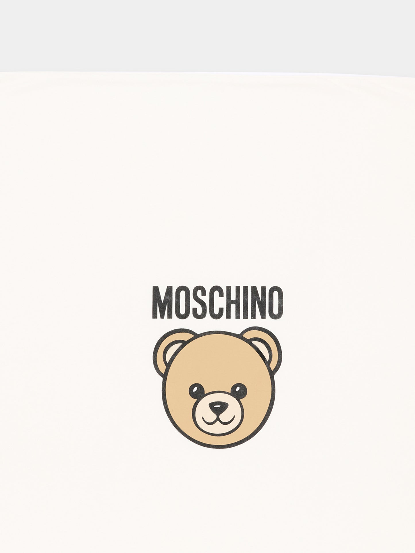 Coperta avorio per neonati con Teddy Bear,Moschino Kids,MUB00O LCA40 10063