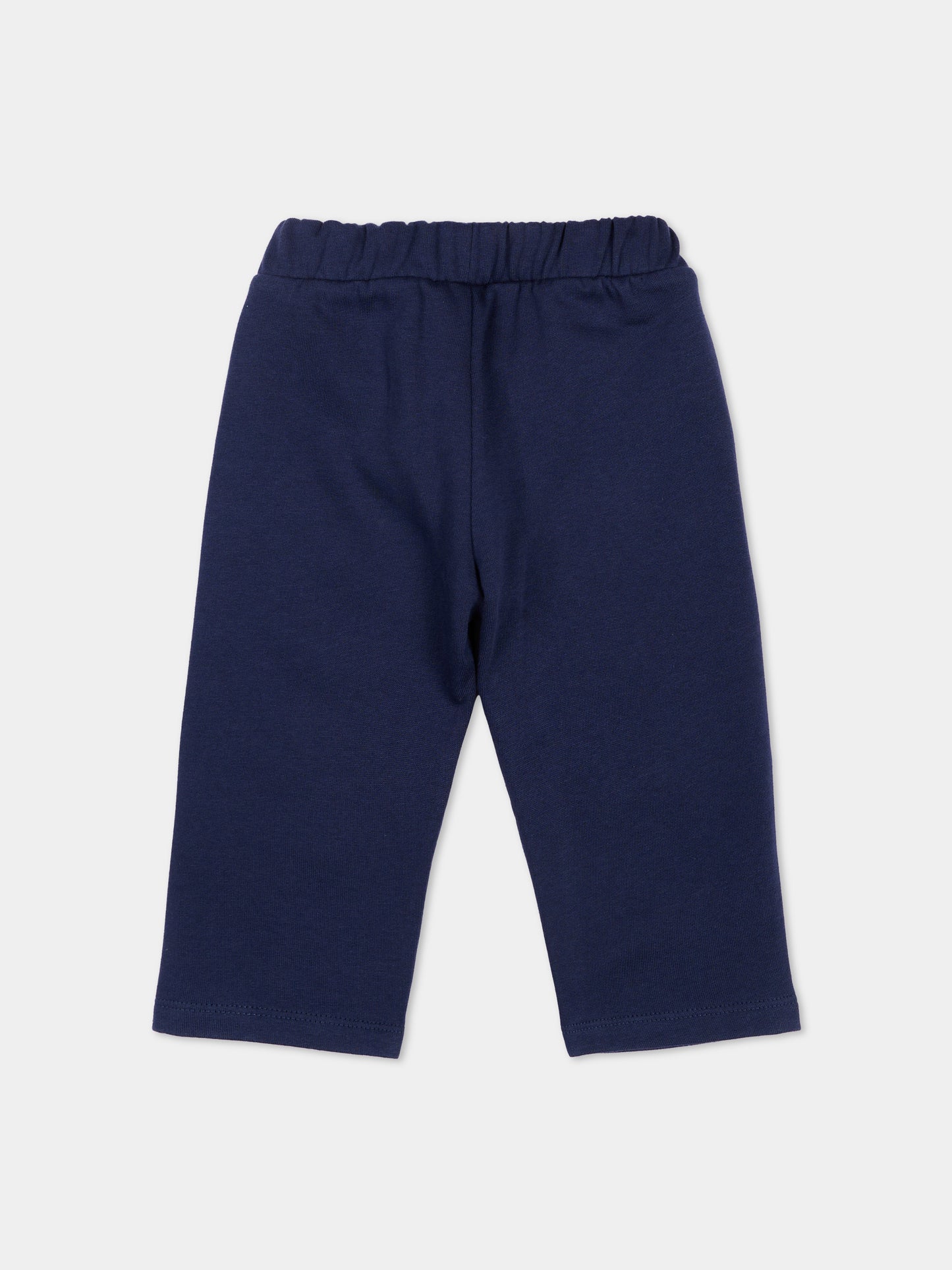 Pantaloni sportivi blu per neonati con Teddy Bear,Moschino Kids,MUP05X LCA92 40016