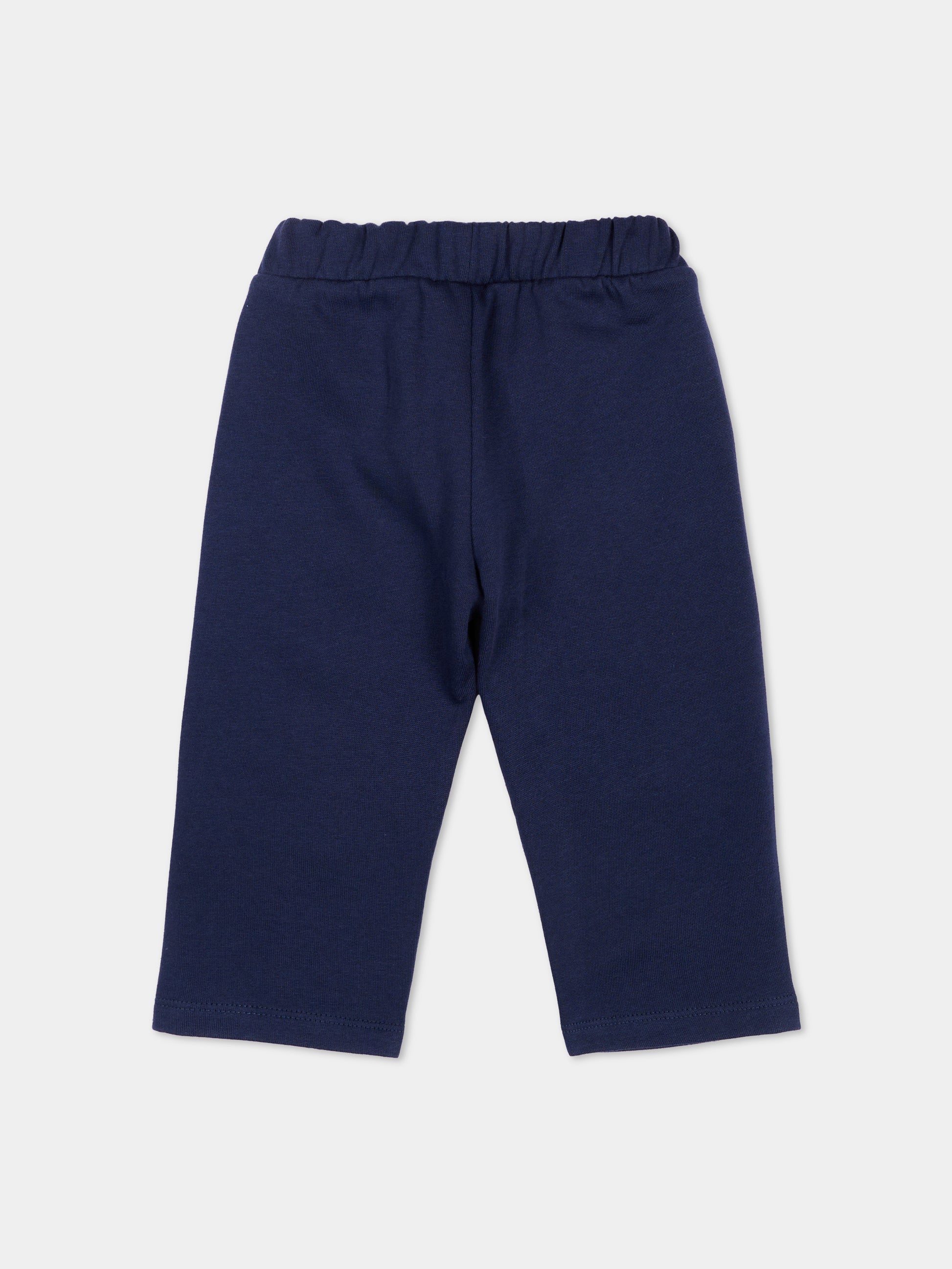 Pantaloni sportivi blu per neonati con Teddy Bear,Moschino Kids,MUP05X LCA92 40016