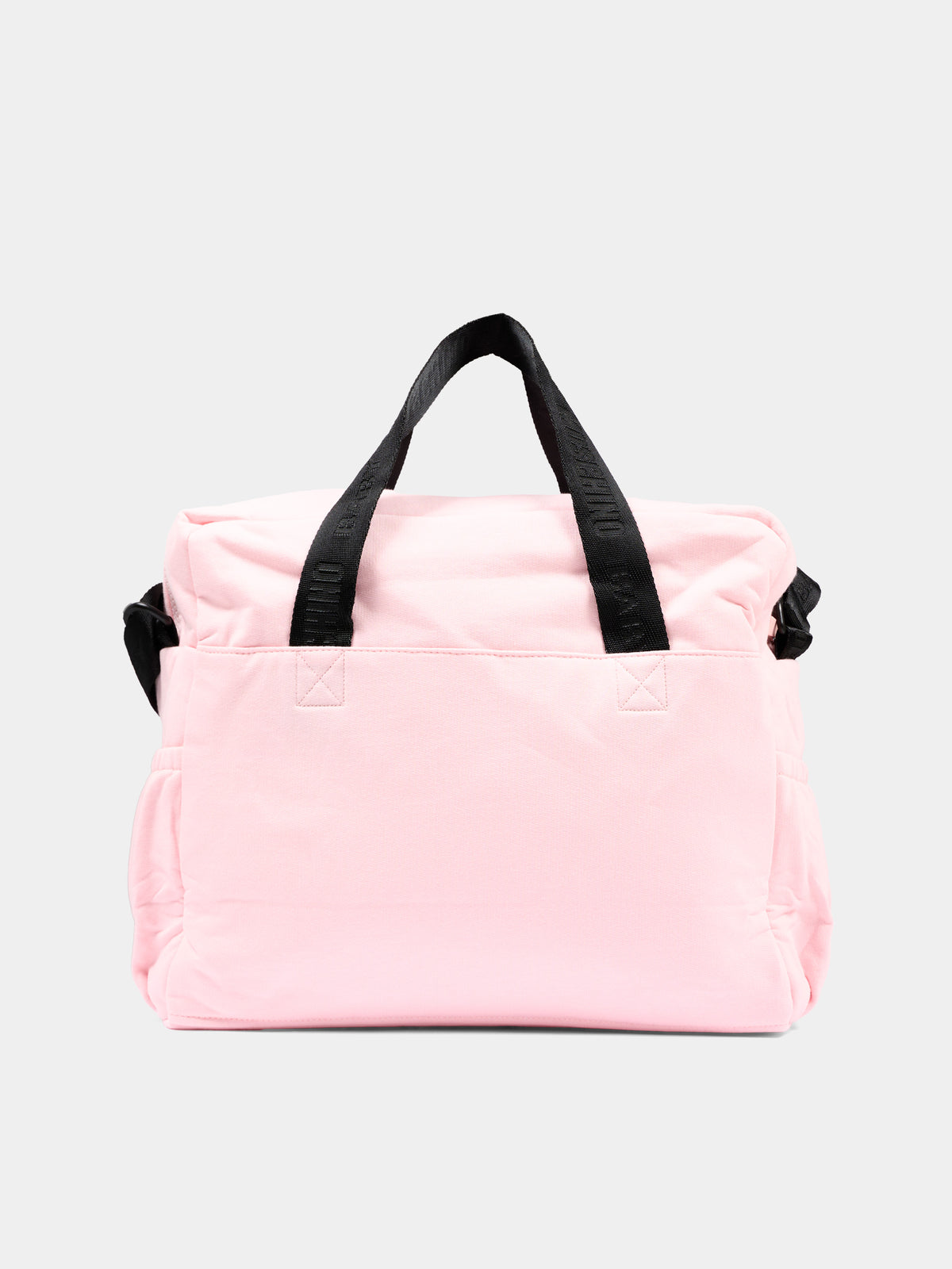 Borsa mamma rosa per neonata con Teddy Bear,Moschino Kids,MUX062 LCA93 50209