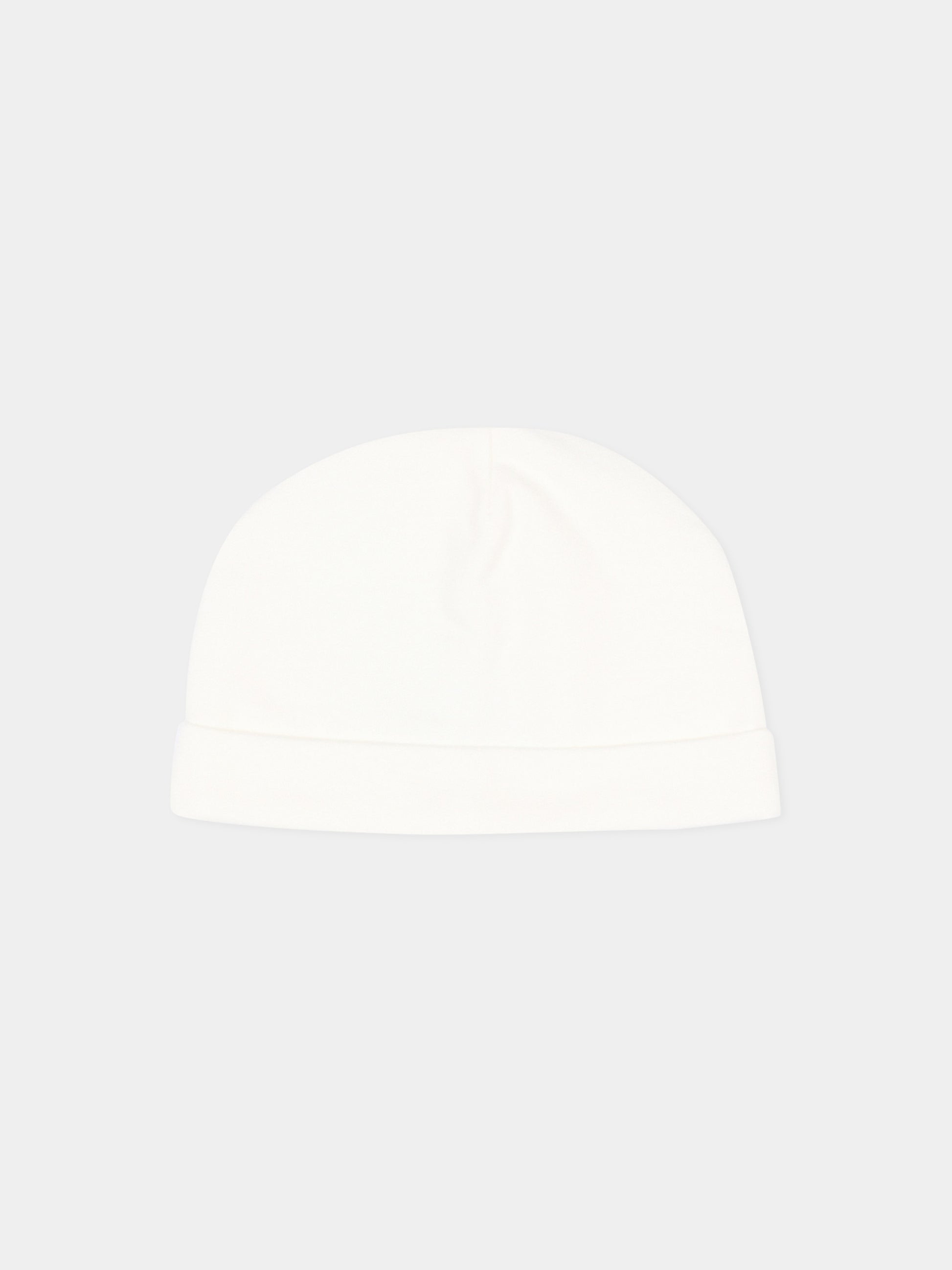 Cappello avori per neonati con Teddy Bear,Moschino Kids,MUX066 LCA40 10063