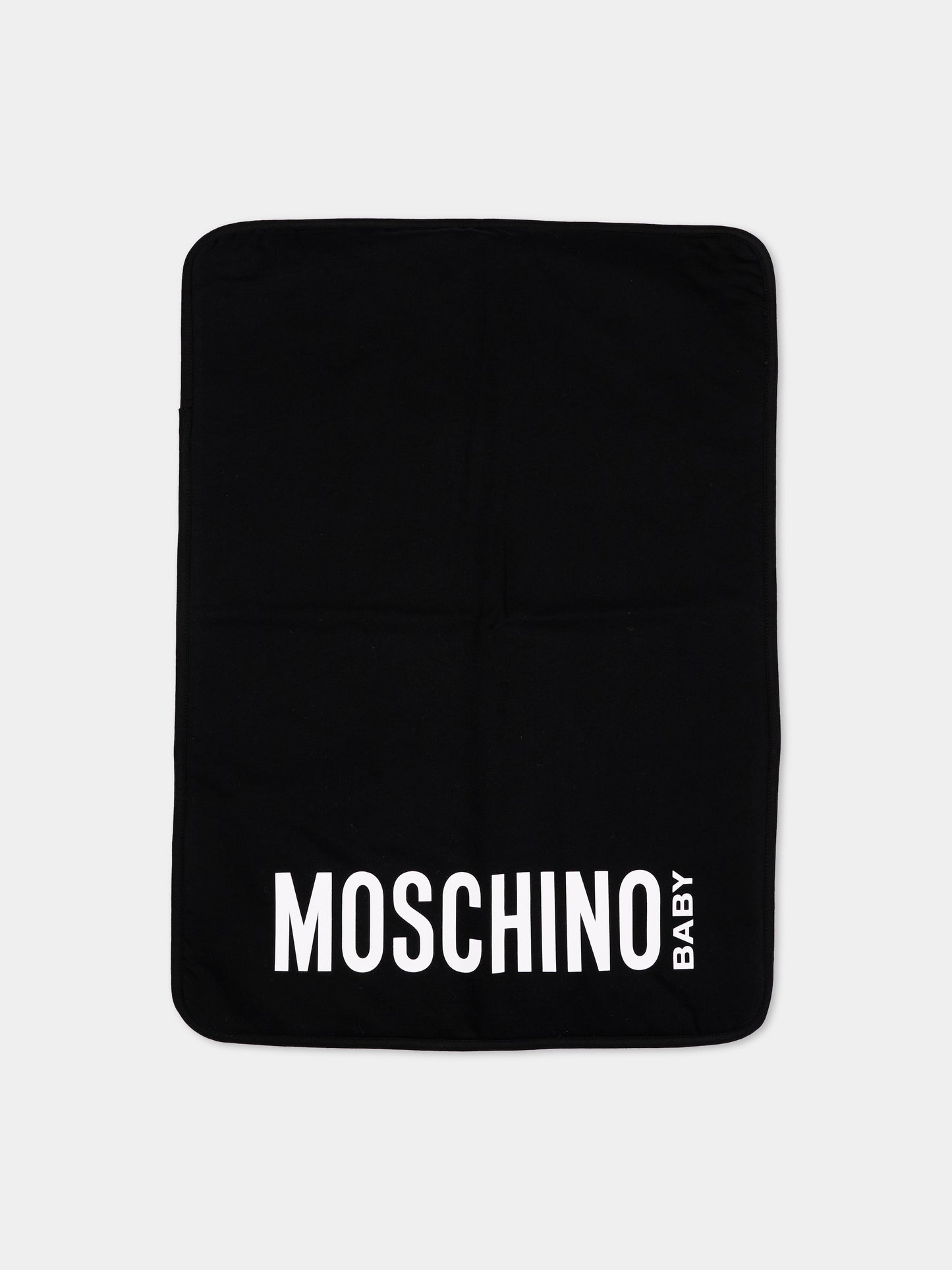 Borsa mamma nera per neonati con Teddy Bear,Moschino Kids,MUX067 LCA40 60100