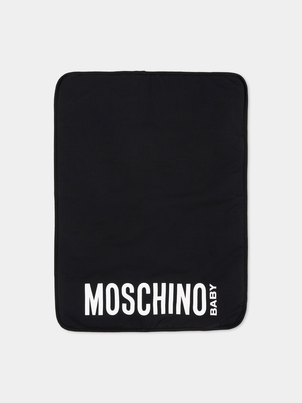 Borsa mamma nera per neonati con logo,Moschino Kids,MUX068 L3A89 60100