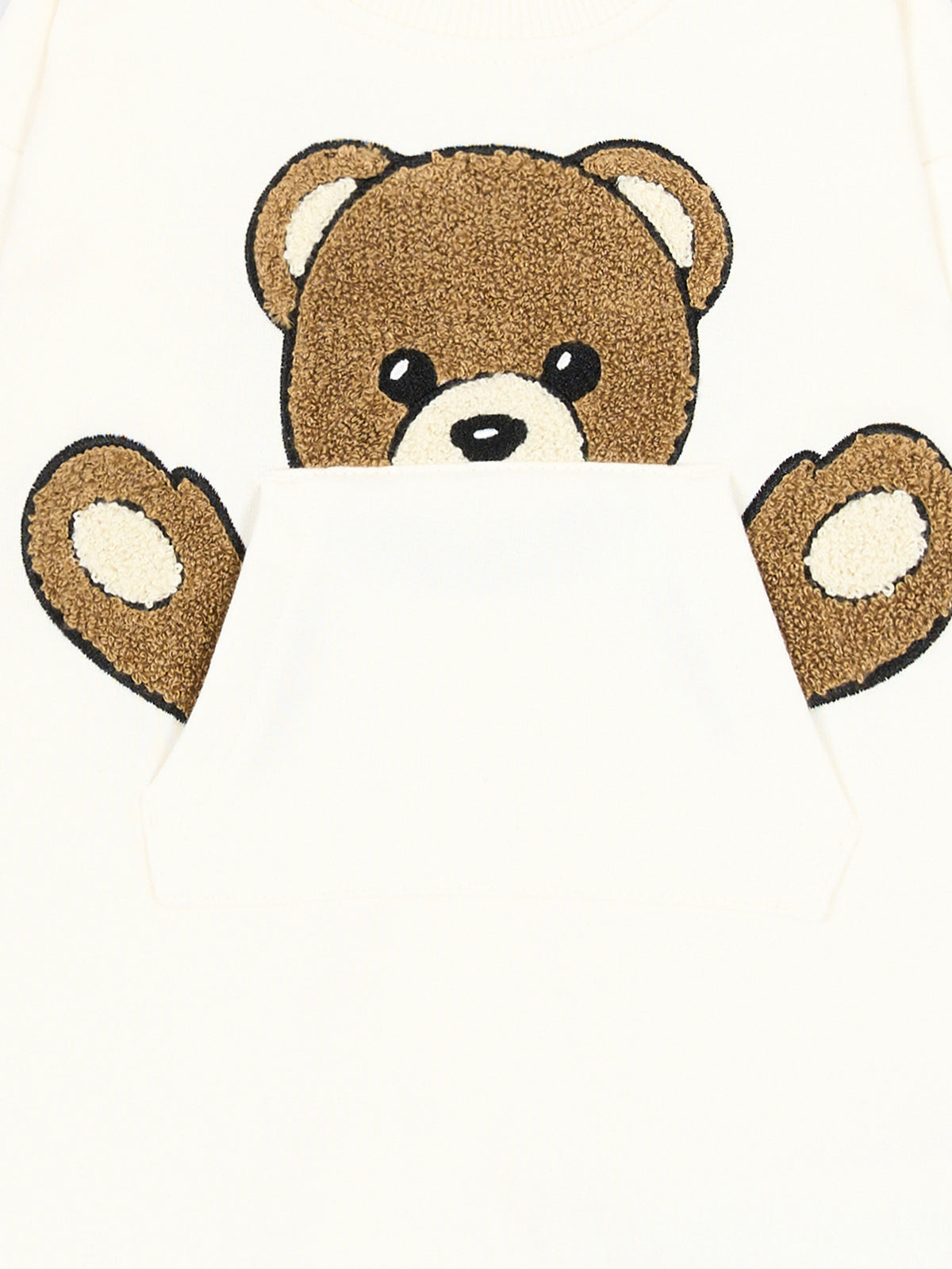 Tutina avorio per neonati Teddy Bear,Moschino Kids,MUY09H LCA93 10063