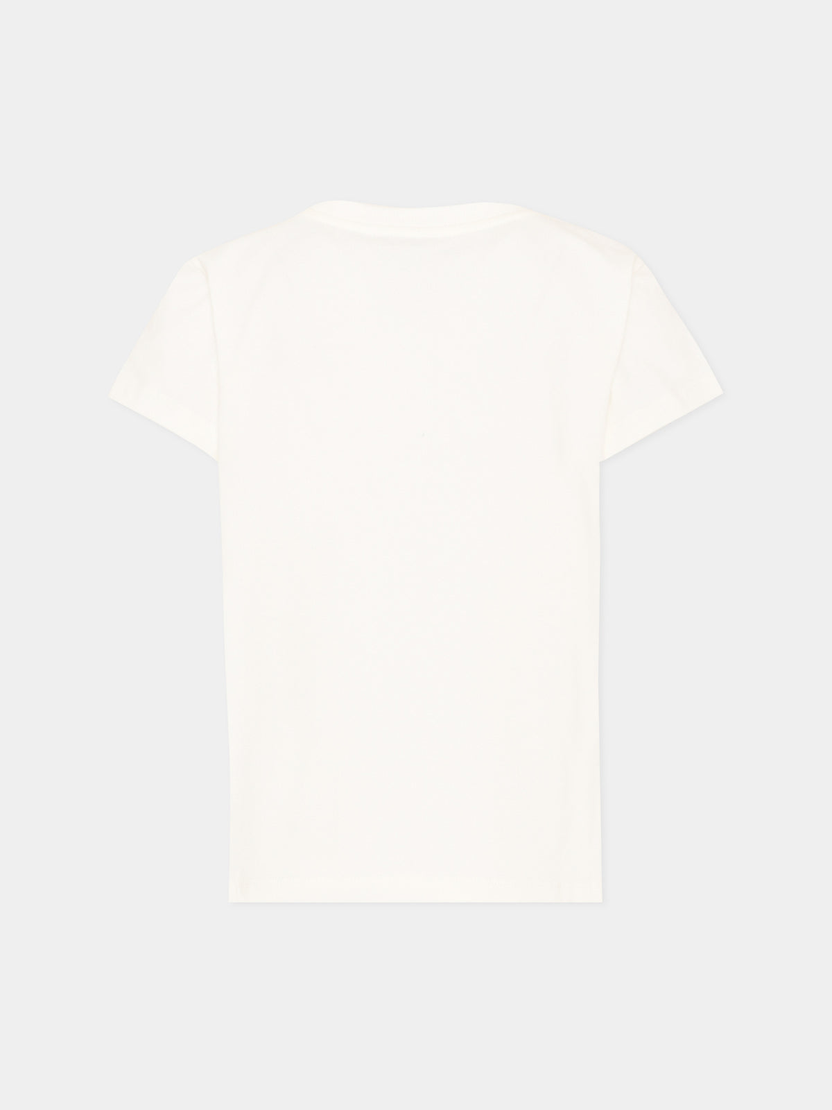 T-Shirt avorio per bambina con Teddy Bear,Moschino Kids,HIM06K LBA11 10063