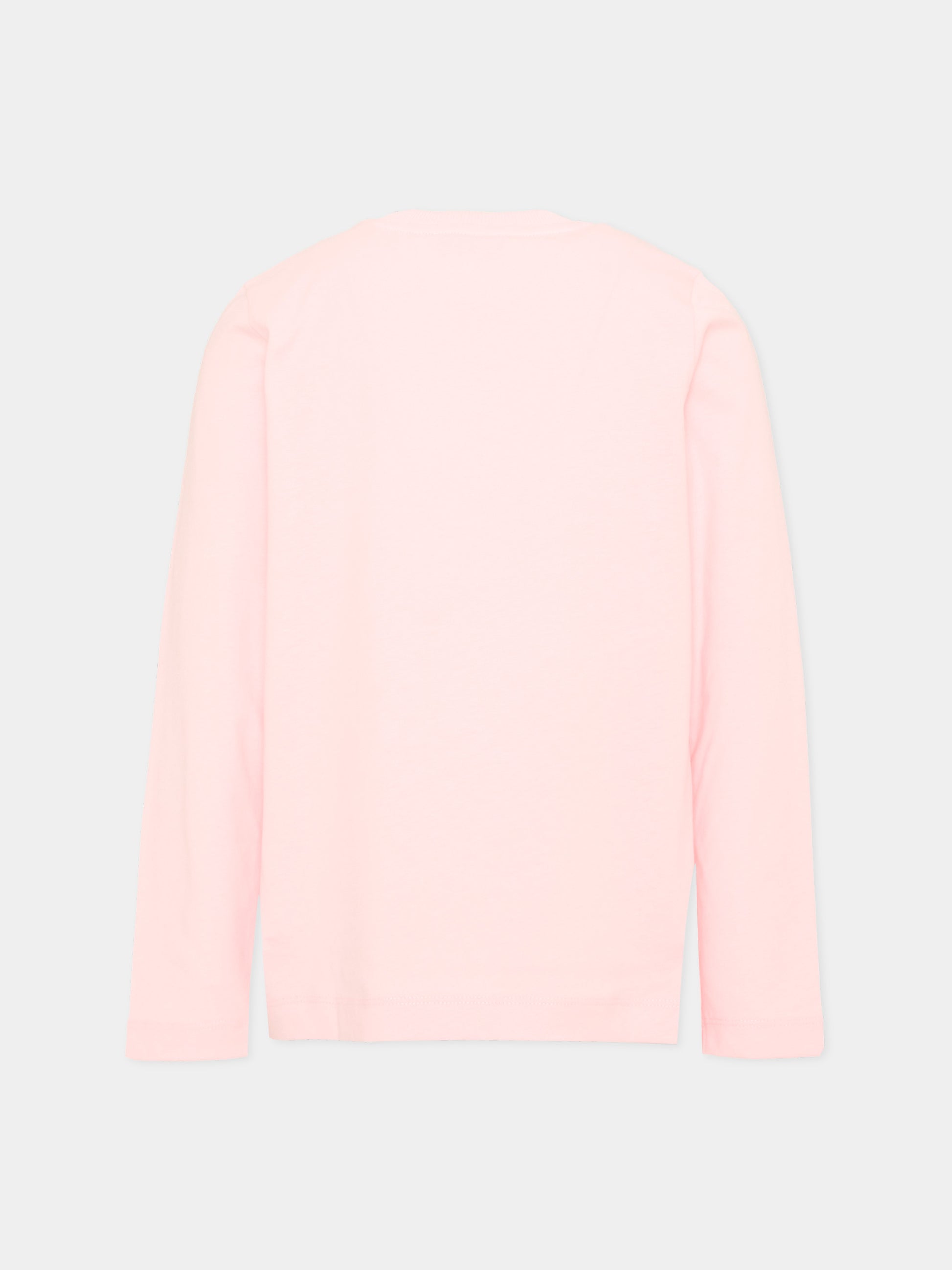 T-Shirt rosa per bambina con Teddy Bear,Moschino Kids,HZO00J LAA20 50209