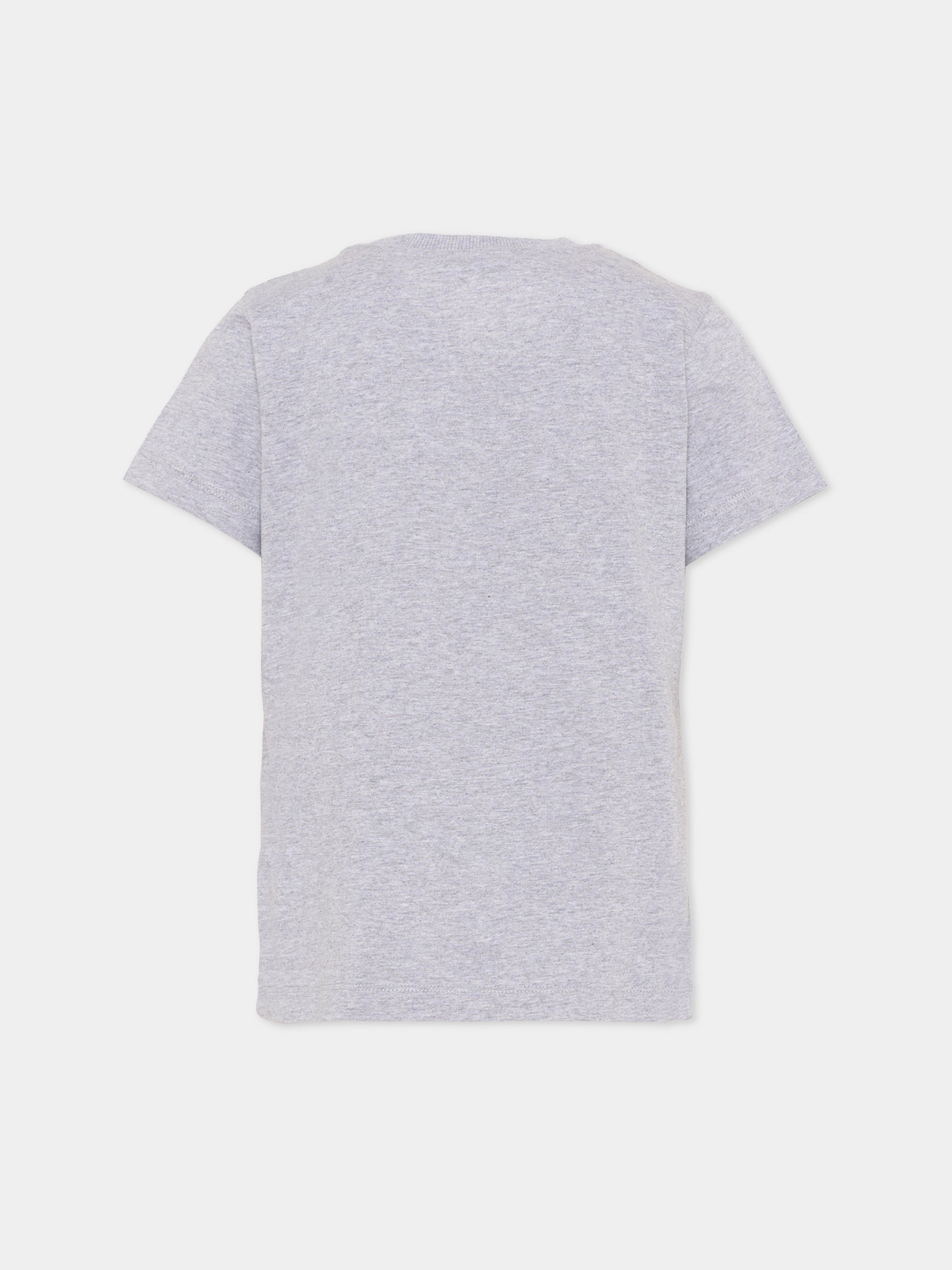 T-Shirt grigia per bambino con Teddy Bear,Moschino Kids,HSM058 LAA20 60901