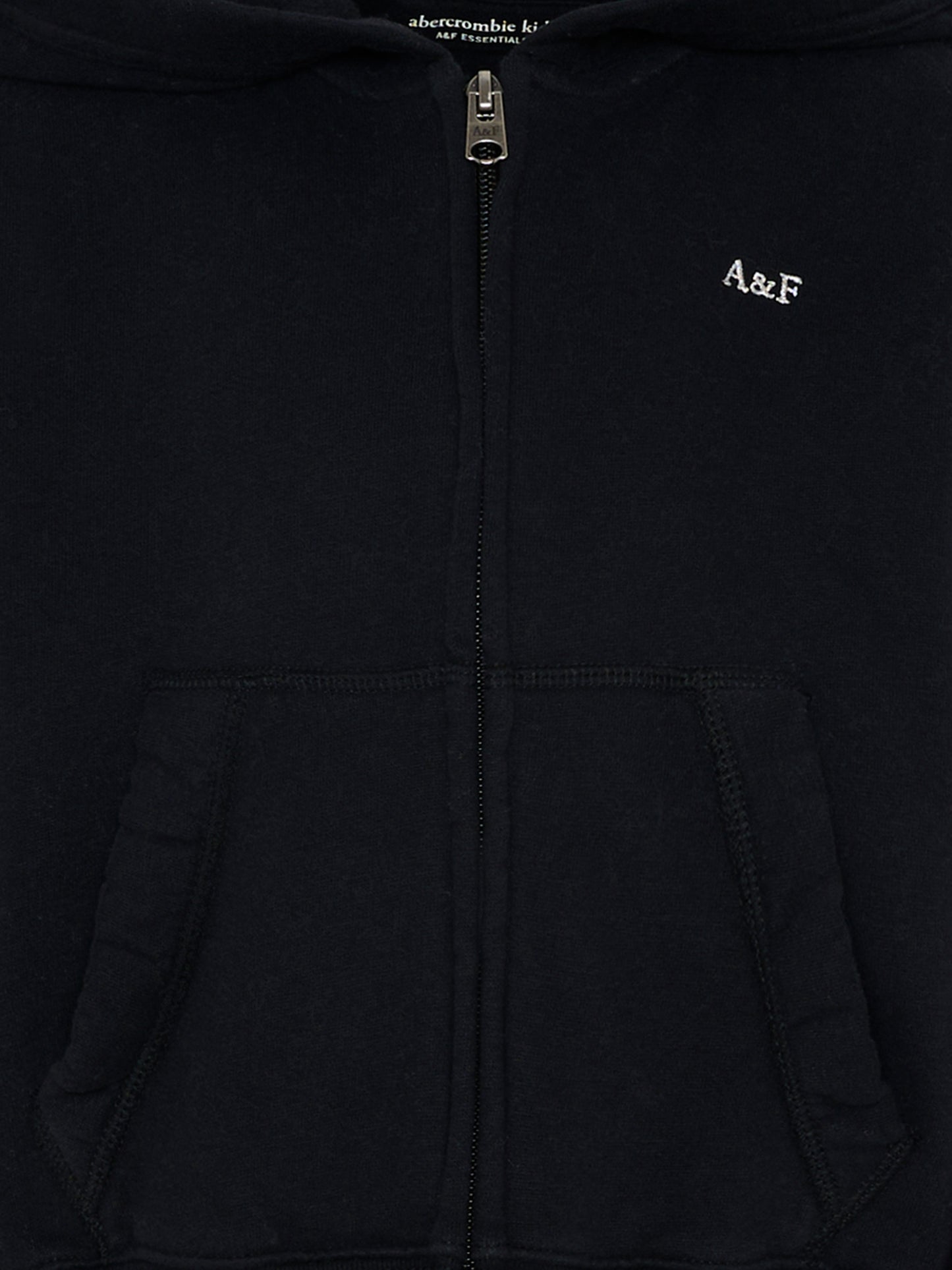 Felpa grigia con zip per bambina,Abercrombie & Fitch,43AF22 K94