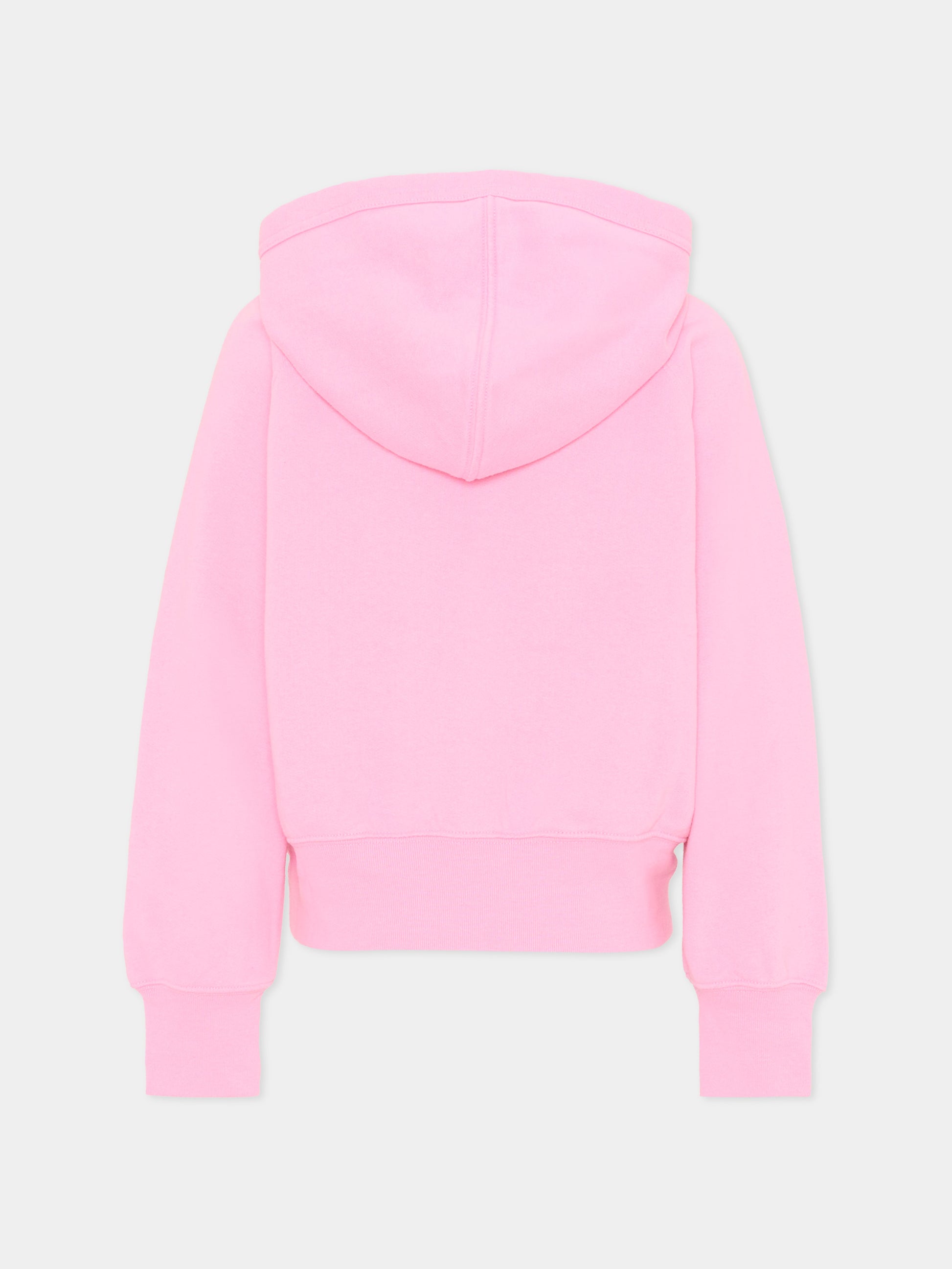 Felpa rosa per bambina con cappuccio,Abercrombie & Fitch,43AF23 ACI