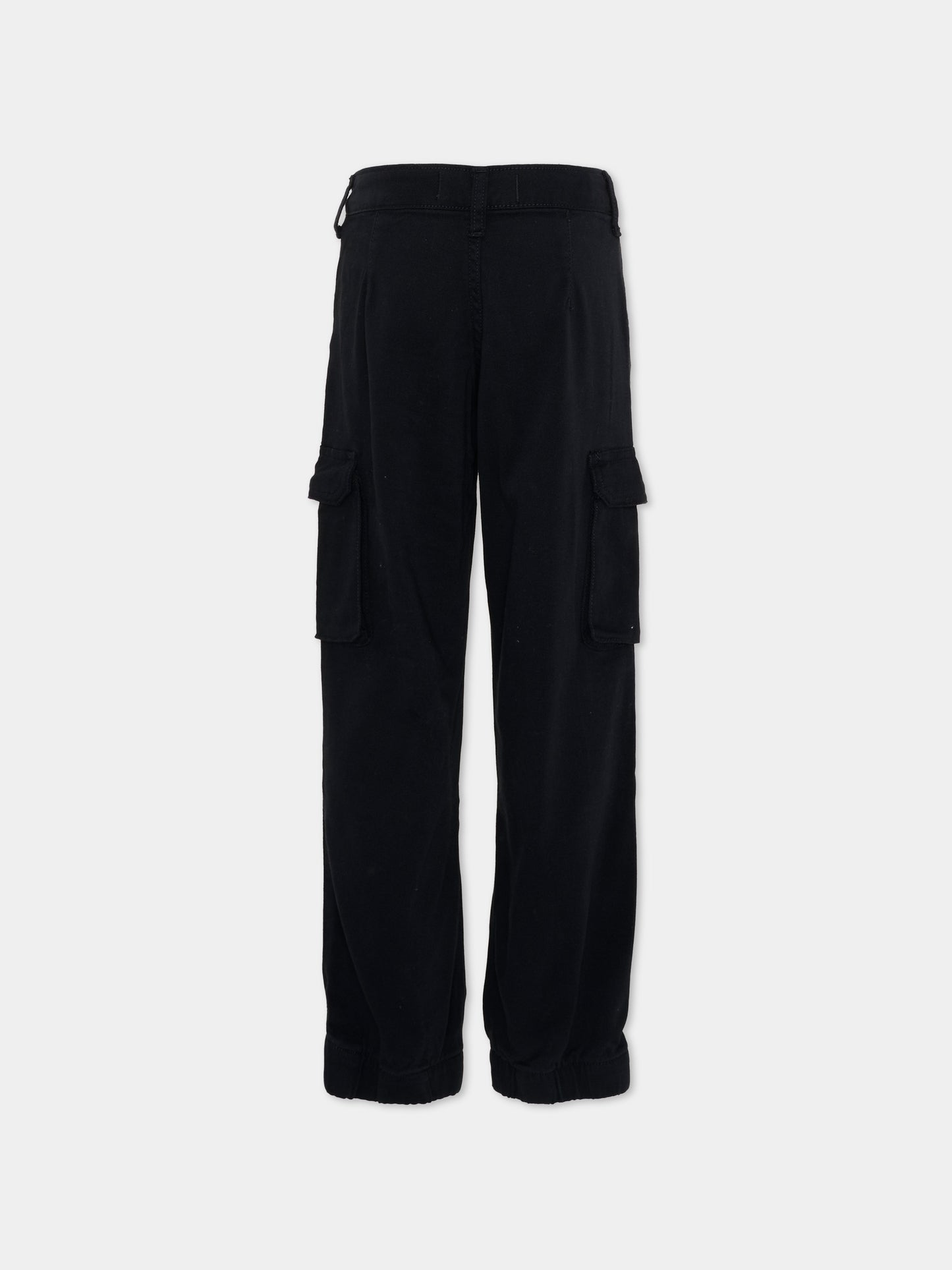 Pantalone nero cargo per bambina,Abercrombie & Fitch,43AG19 K94