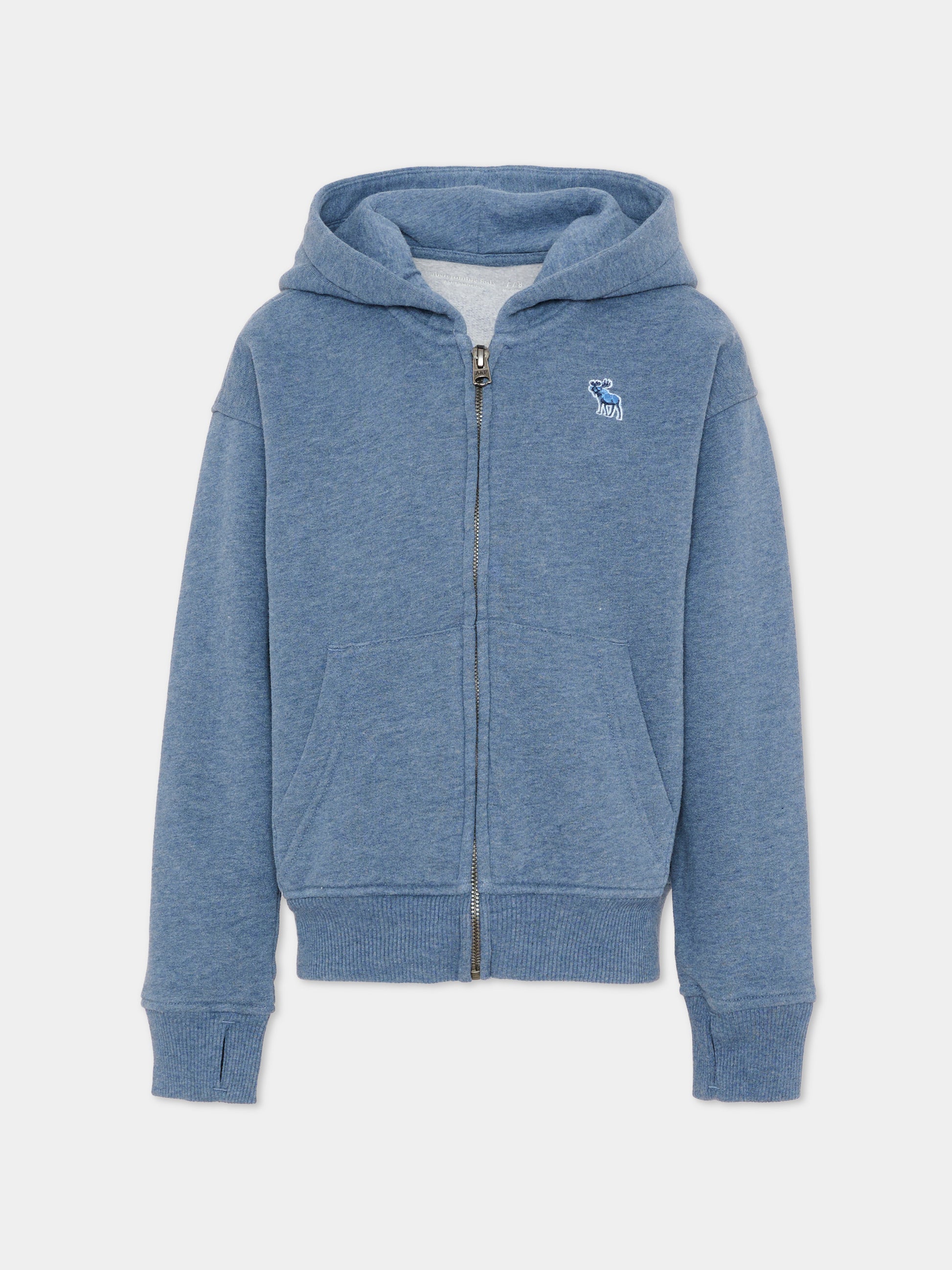 Felpa blu per bambini con logo,Abercrombie & Fitch,93AF02 UGF