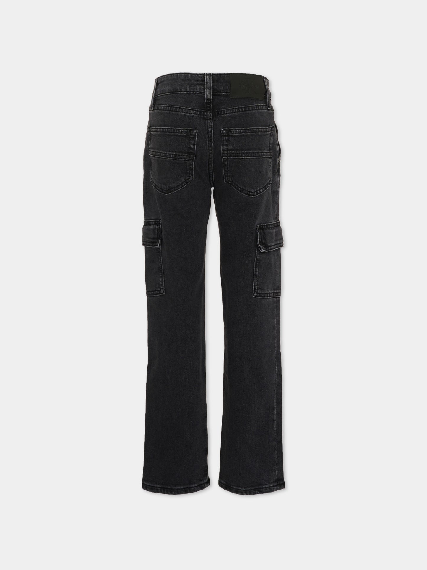 Pantaloni grigi per bambino cargo,Calvin Klein Kids,IB0IB02520 1BY