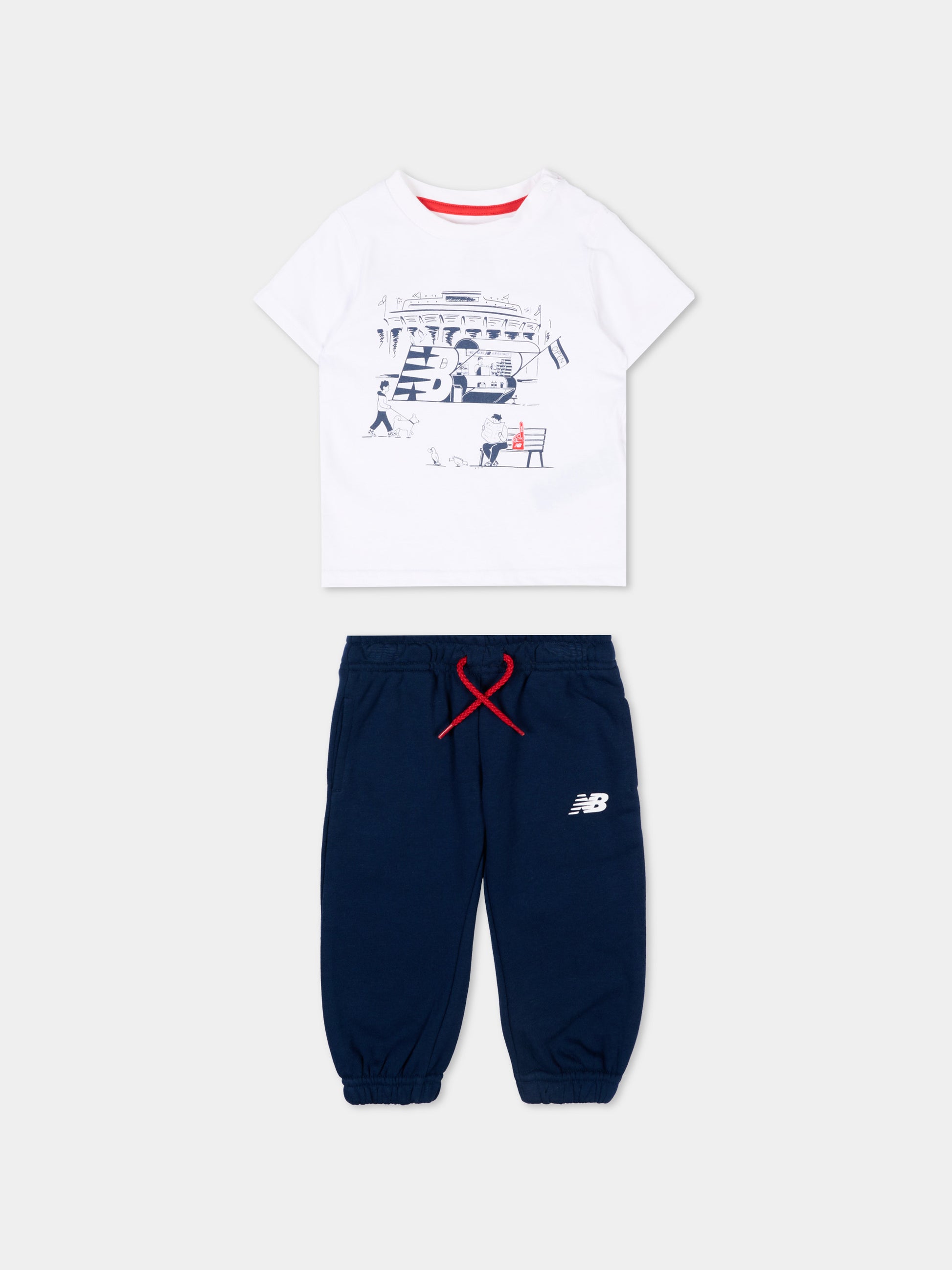 Completo sportivo multicolor per neonato,New Balance,LAKB0303I BWE